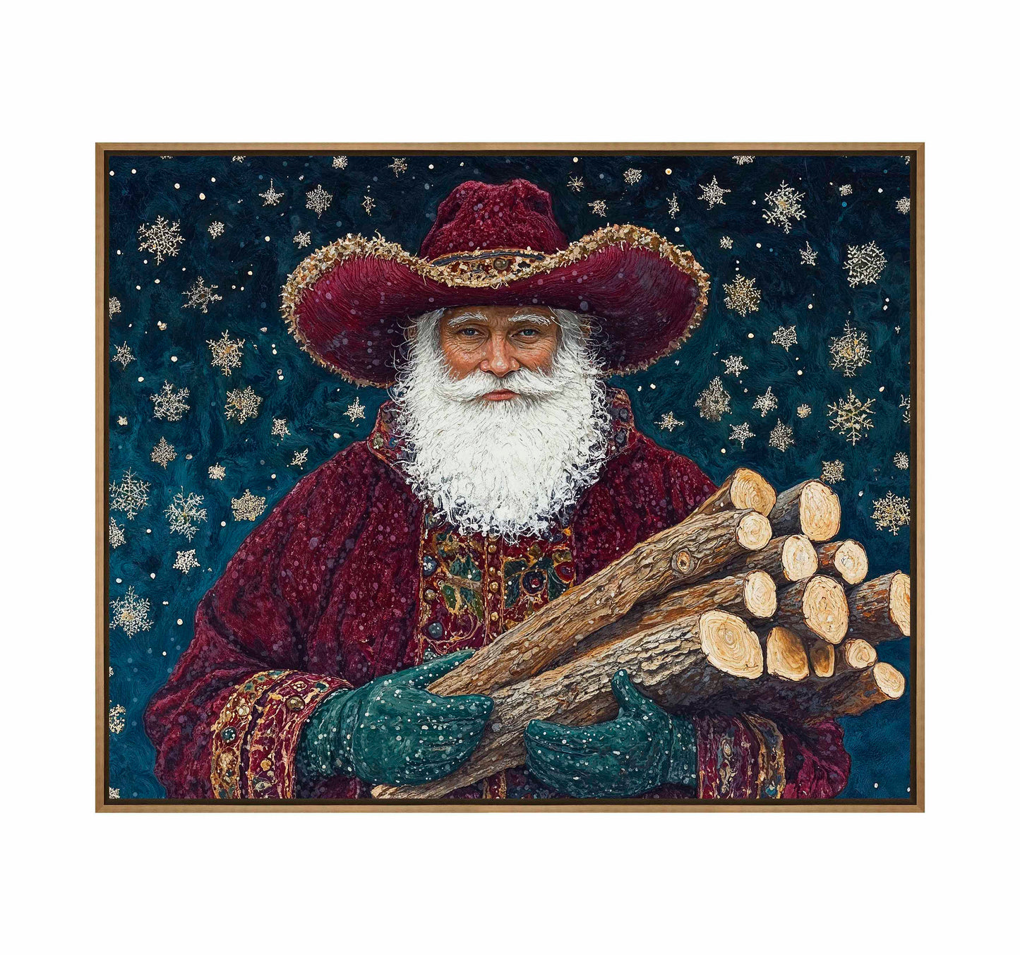 Yuletide Kindling - Gallery Wrapped Canvas