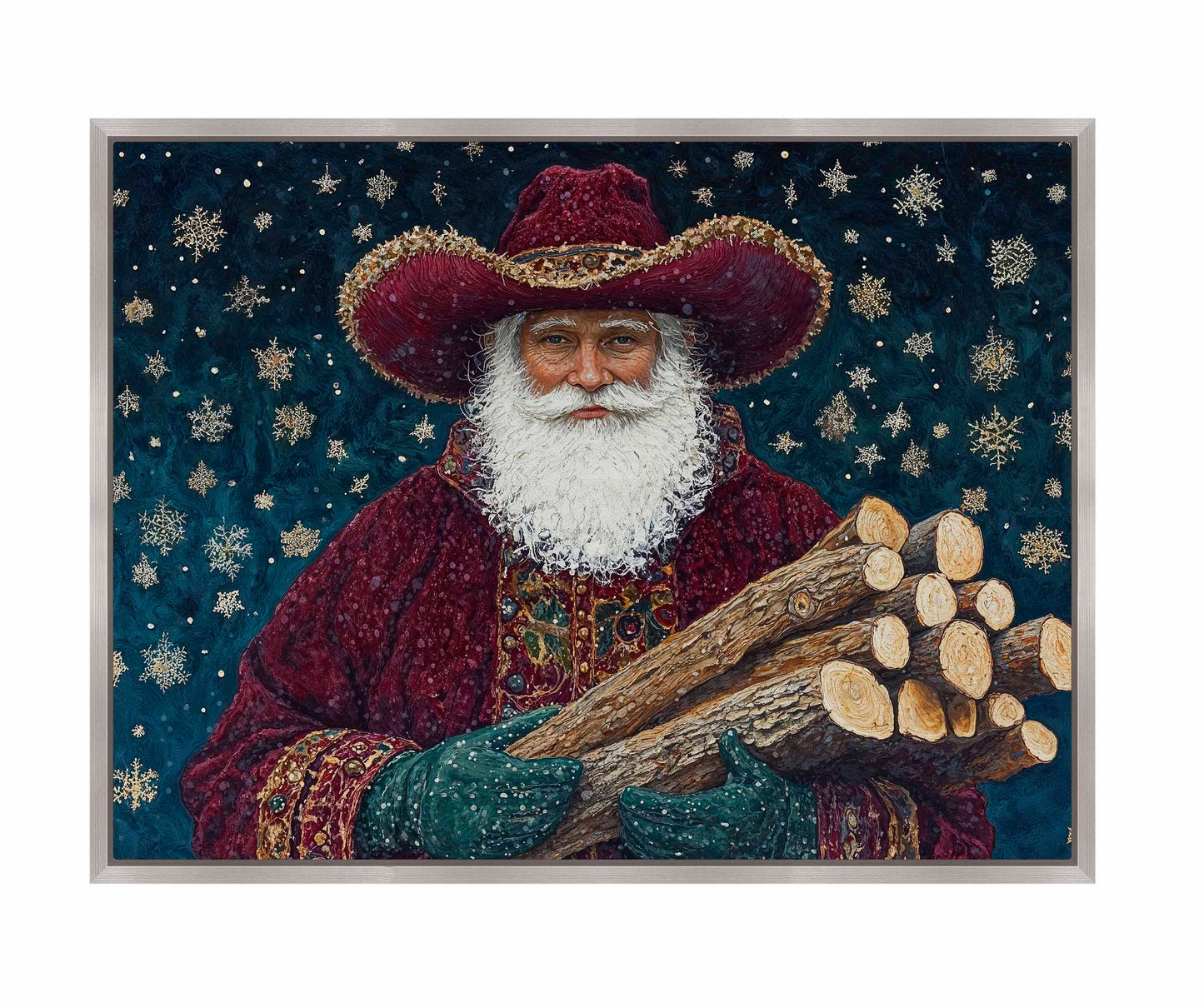 Yuletide Kindling - Gallery Wrapped Canvas