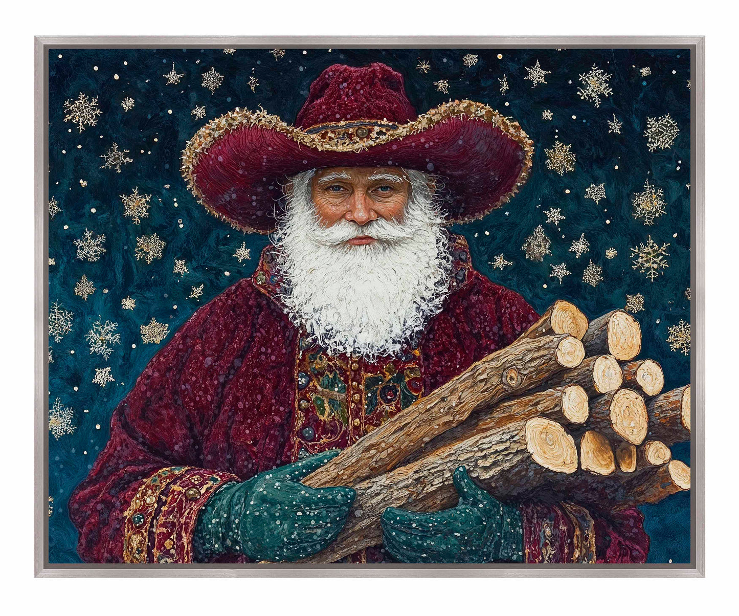 Yuletide Kindling - Gallery Wrapped Canvas