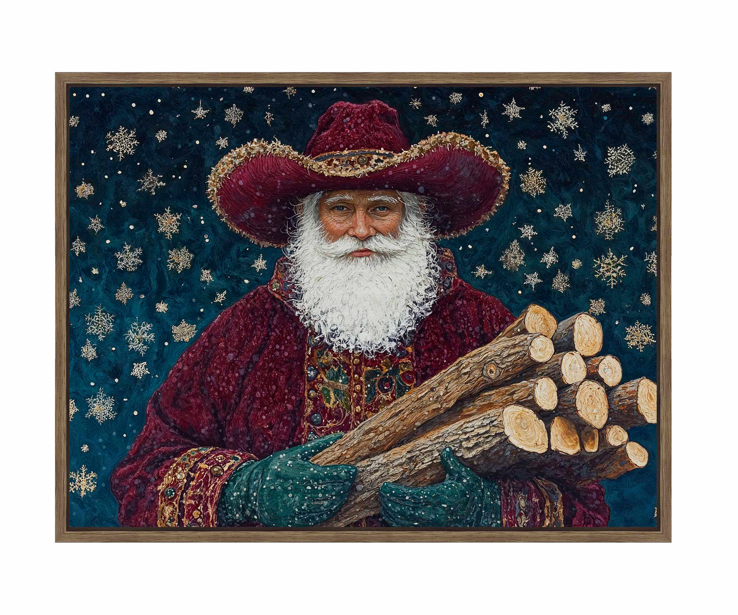 Yuletide Kindling - Gallery Wrapped Canvas