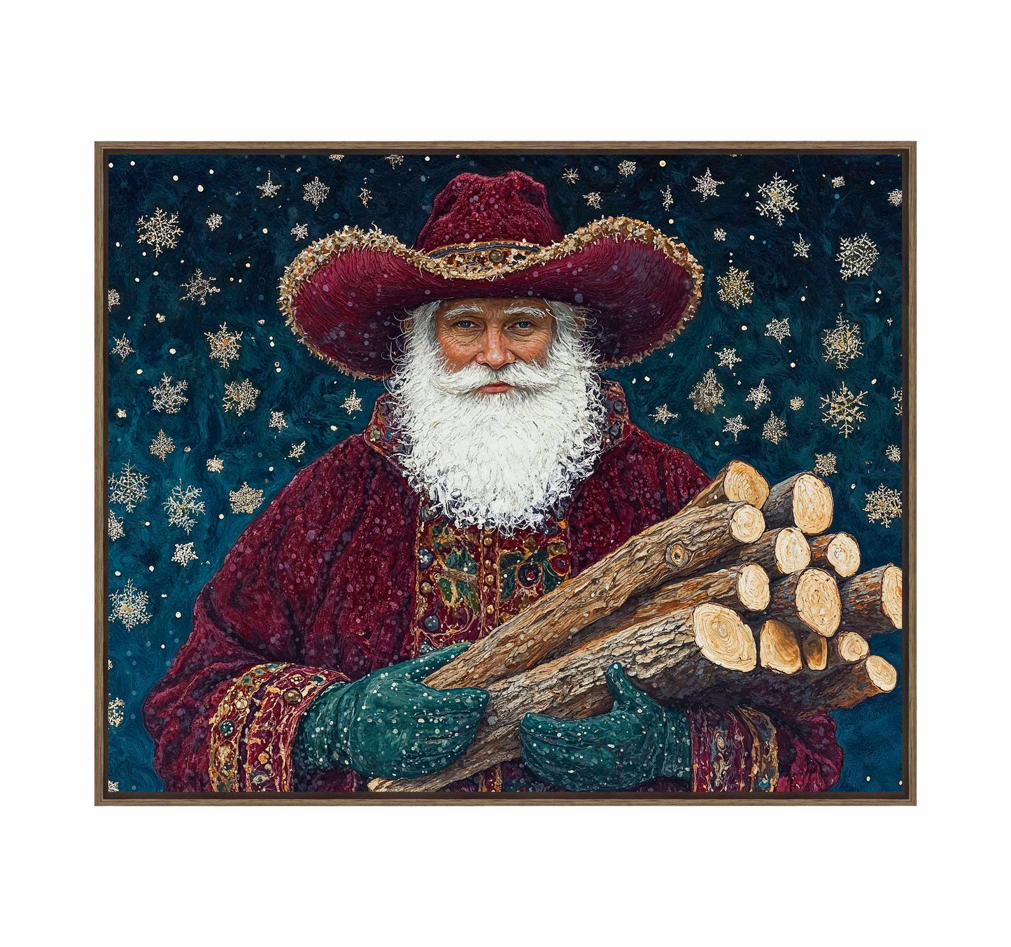 Yuletide Kindling - Gallery Wrapped Canvas