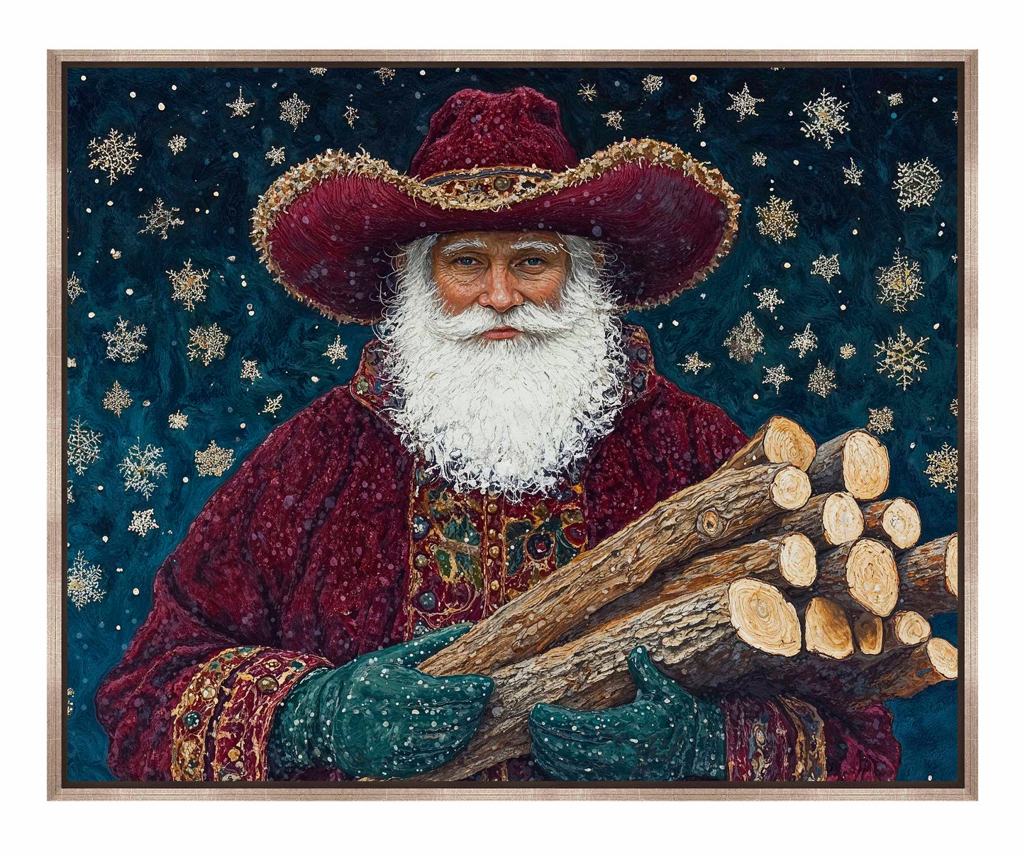 Yuletide Kindling - Gallery Wrapped Canvas