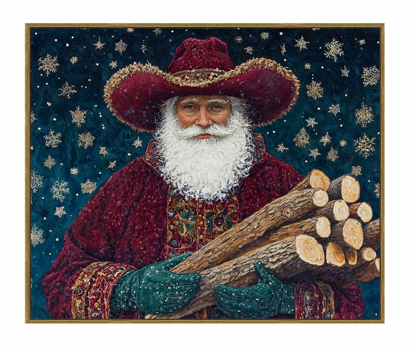 Yuletide Kindling - Gallery Wrapped Canvas