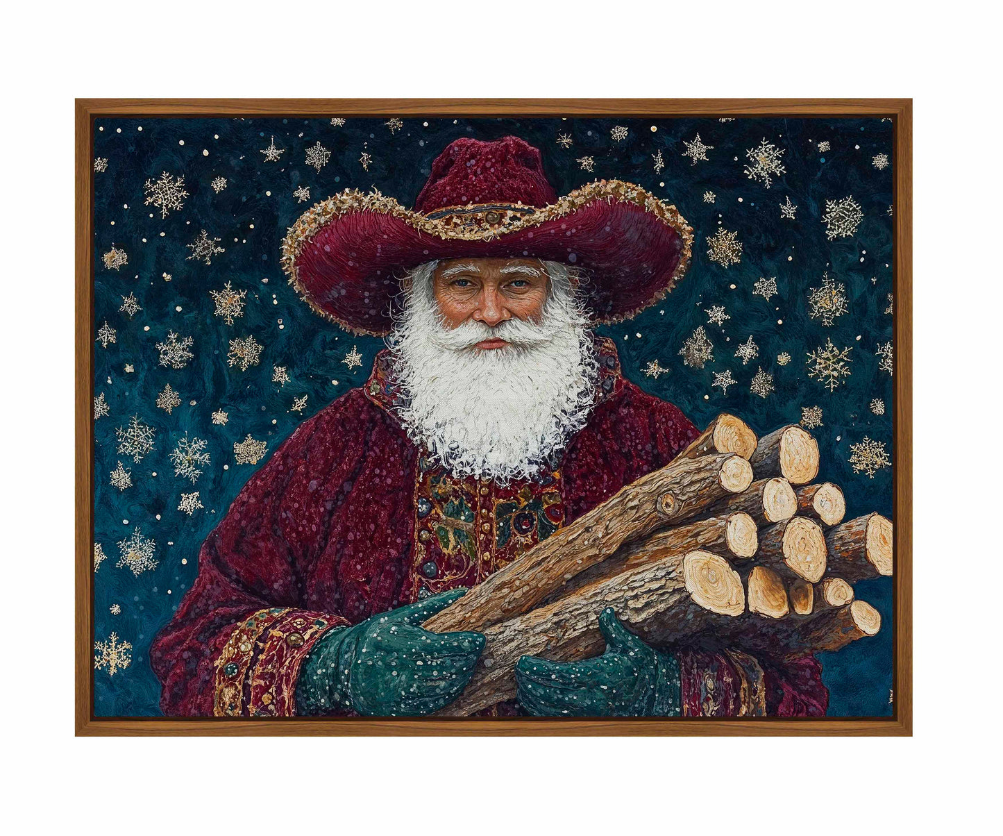 Yuletide Kindling - Gallery Wrapped Canvas