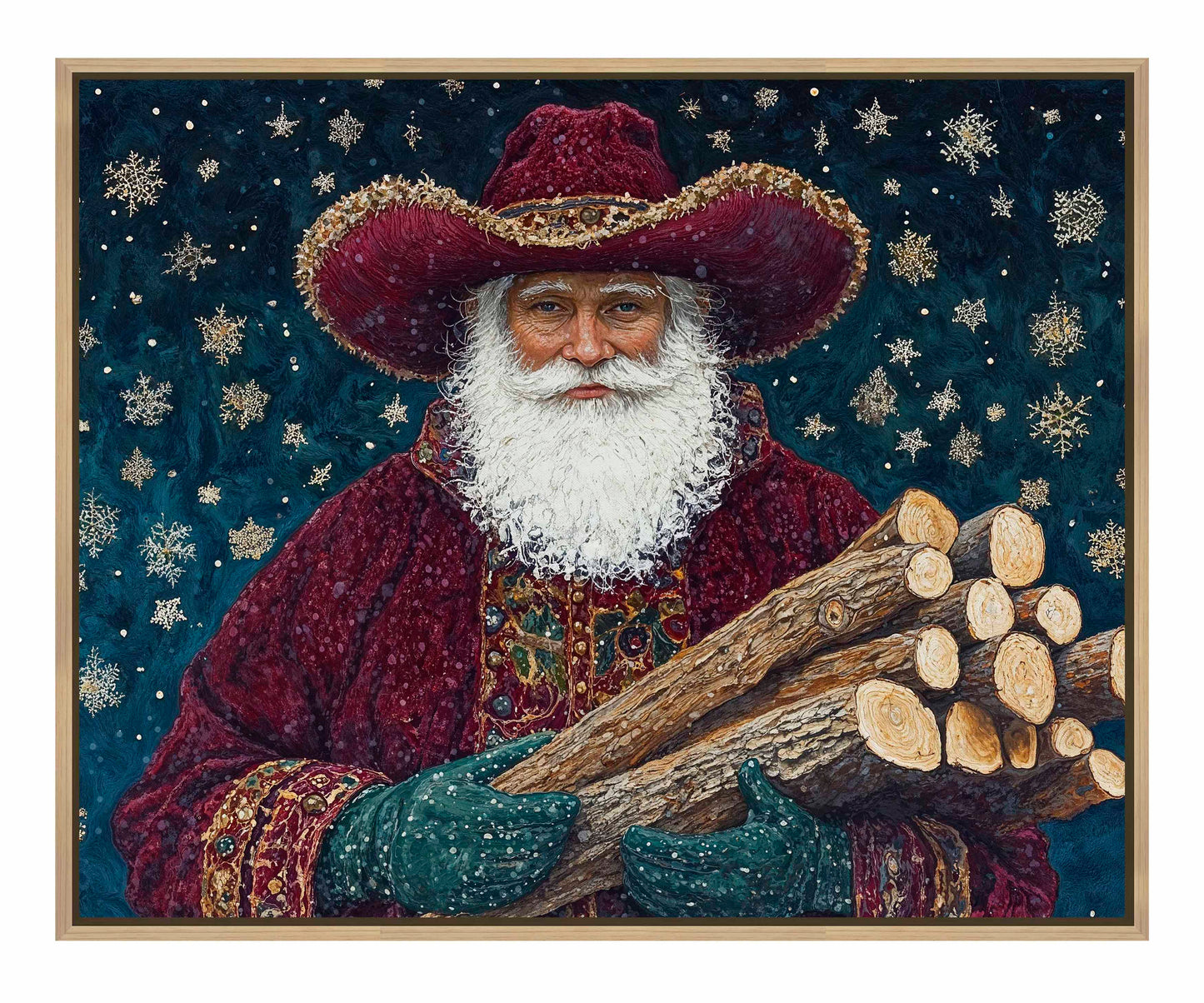 Yuletide Kindling - Gallery Wrapped Canvas
