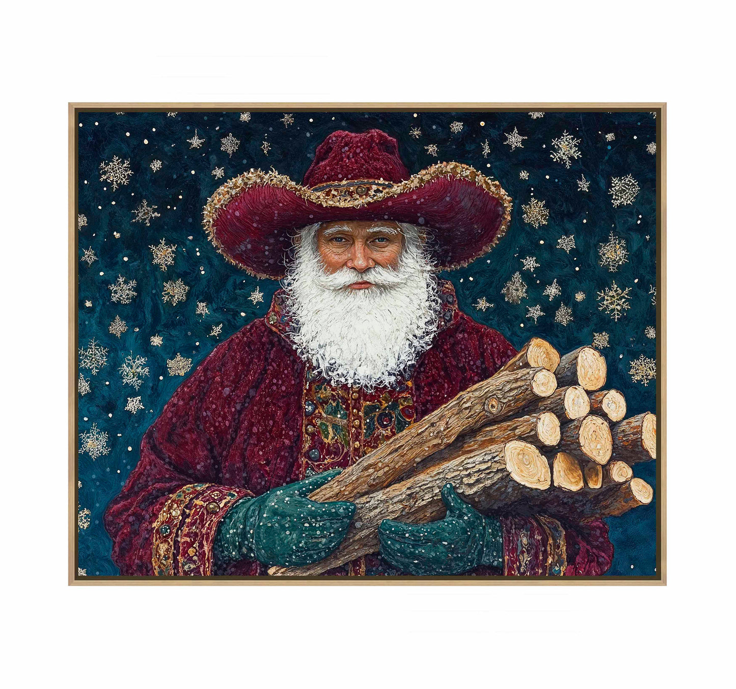 Yuletide Kindling - Gallery Wrapped Canvas