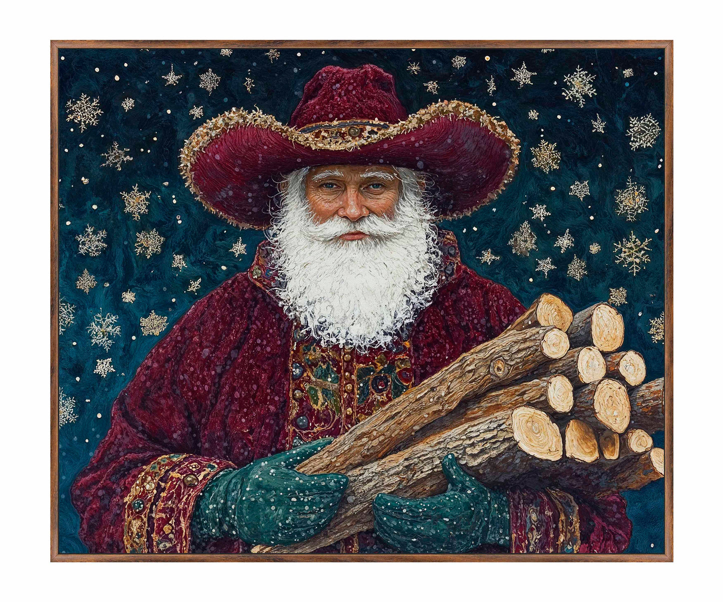 Yuletide Kindling - Gallery Wrapped Canvas