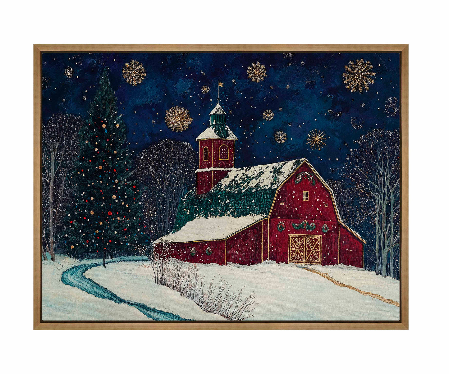 Santa's Western Workshop - Gallery Wrapped Canvas