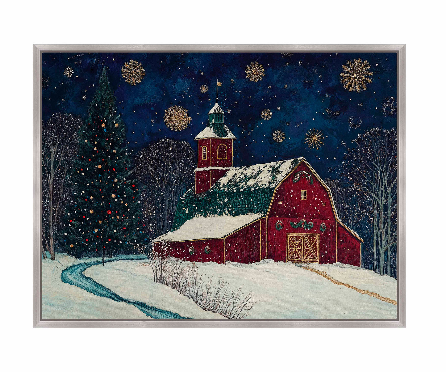 Santa's Western Workshop - Gallery Wrapped Canvas