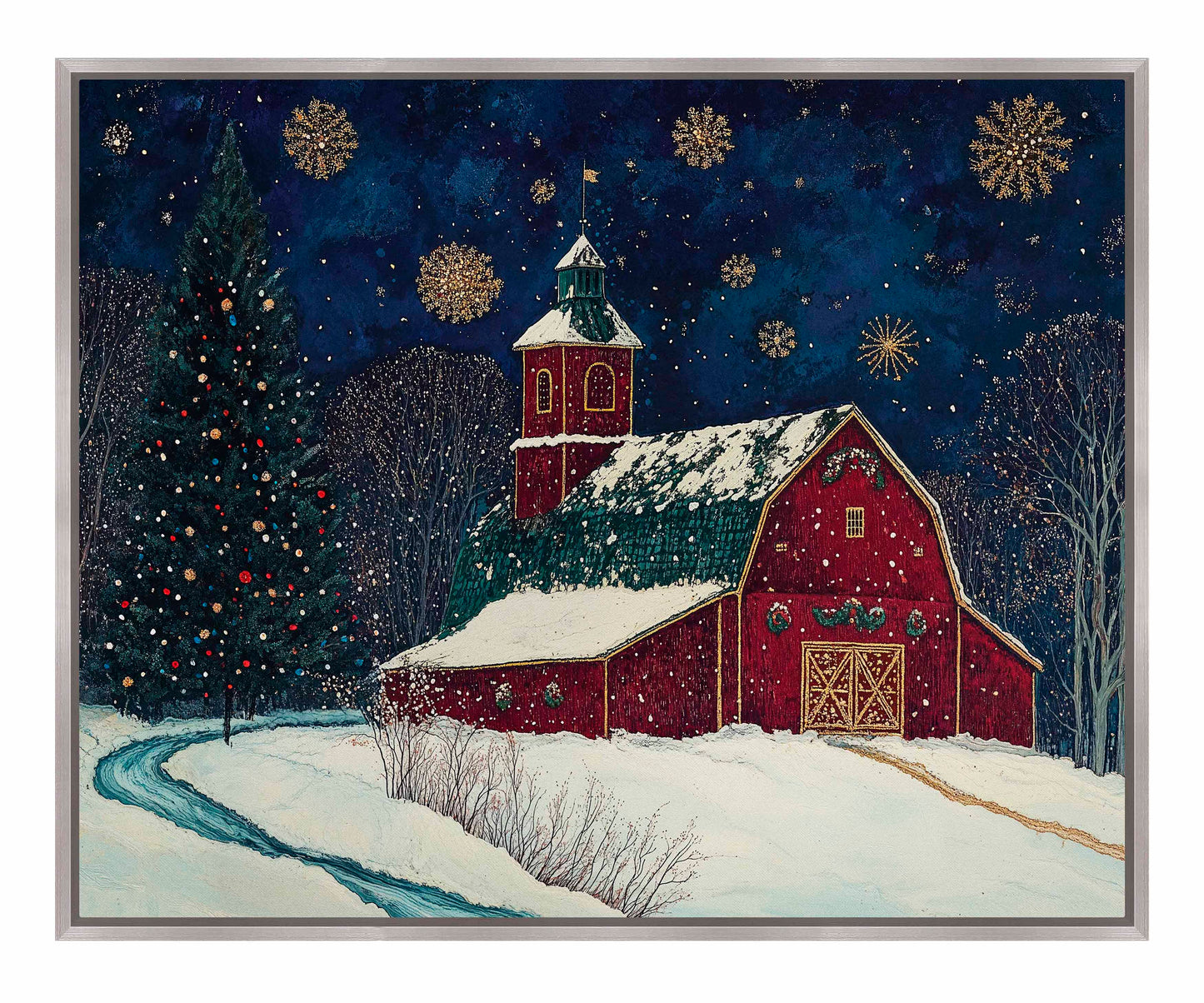 Santa's Western Workshop - Gallery Wrapped Canvas