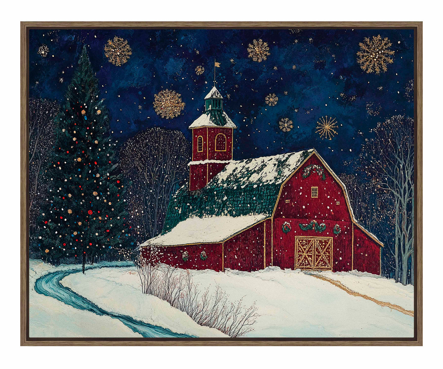 Santa's Western Workshop - Gallery Wrapped Canvas