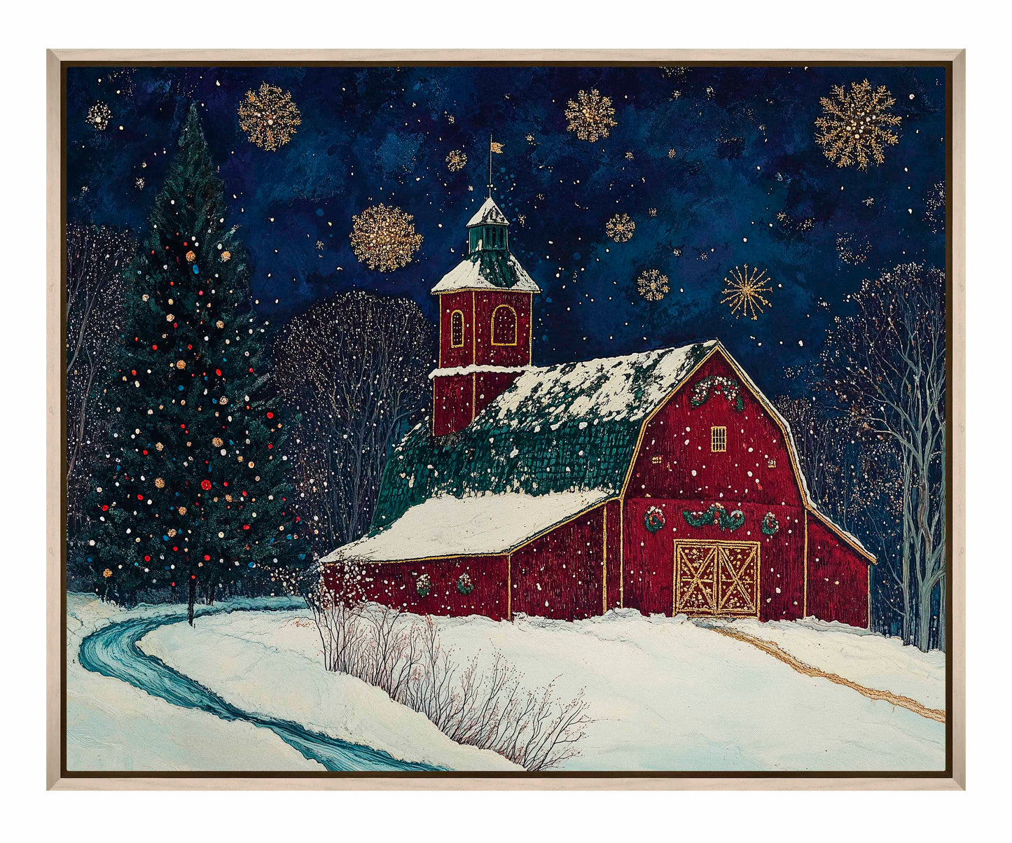 Santa's Western Workshop - Gallery Wrapped Canvas
