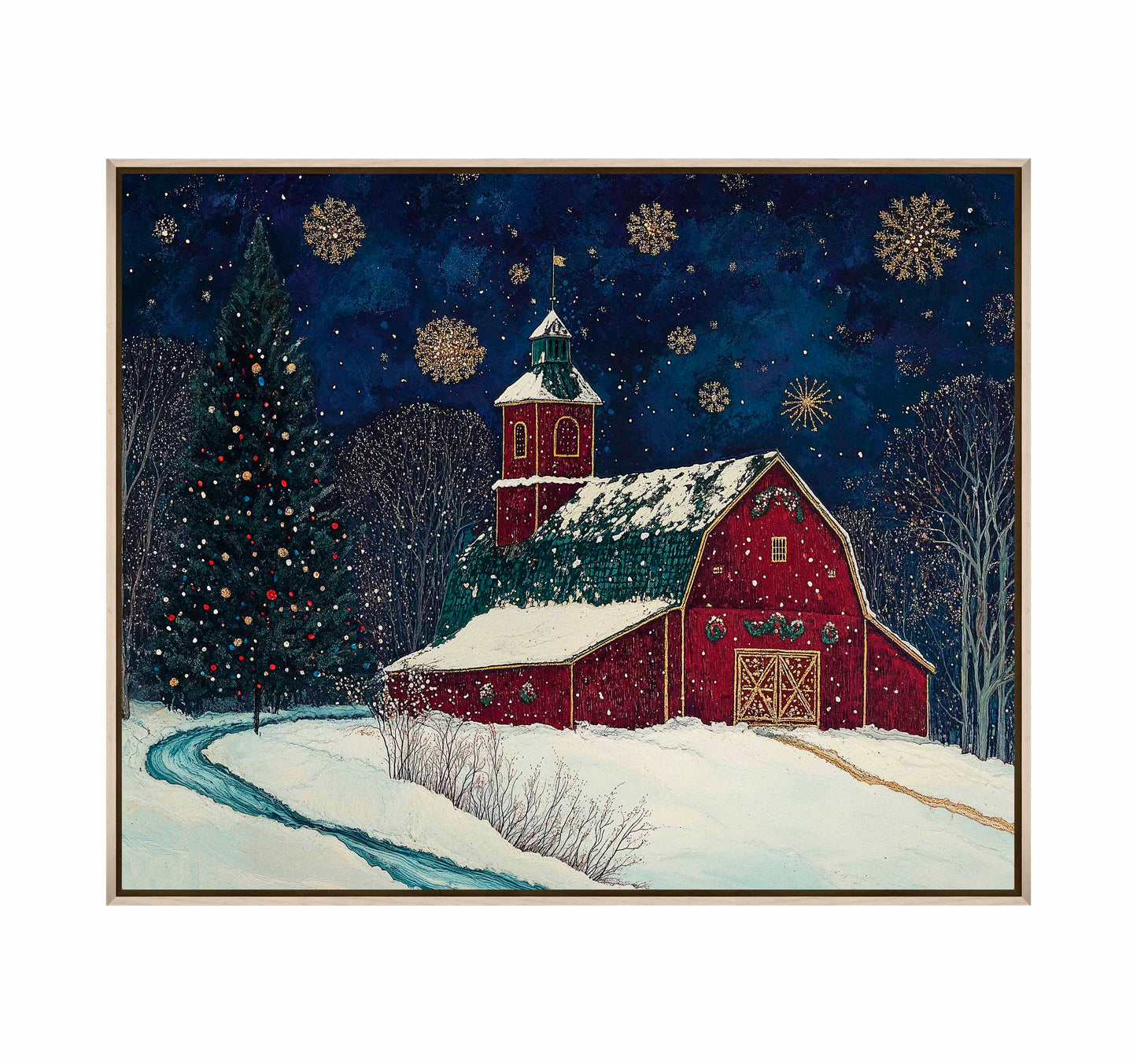 Santa's Western Workshop - Gallery Wrapped Canvas