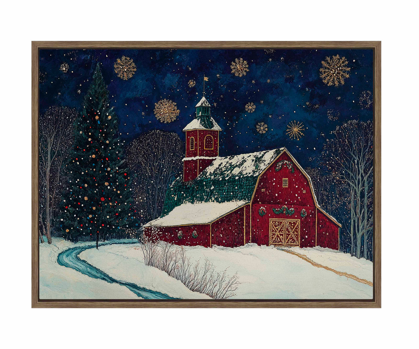Santa's Western Workshop - Gallery Wrapped Canvas