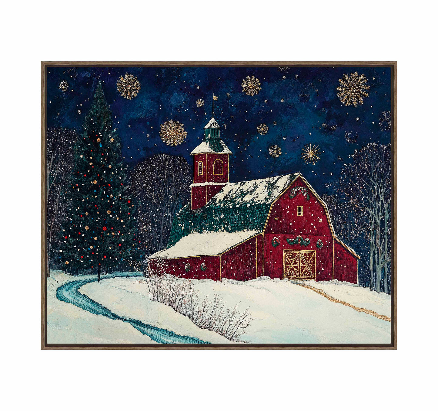 Santa's Western Workshop - Gallery Wrapped Canvas