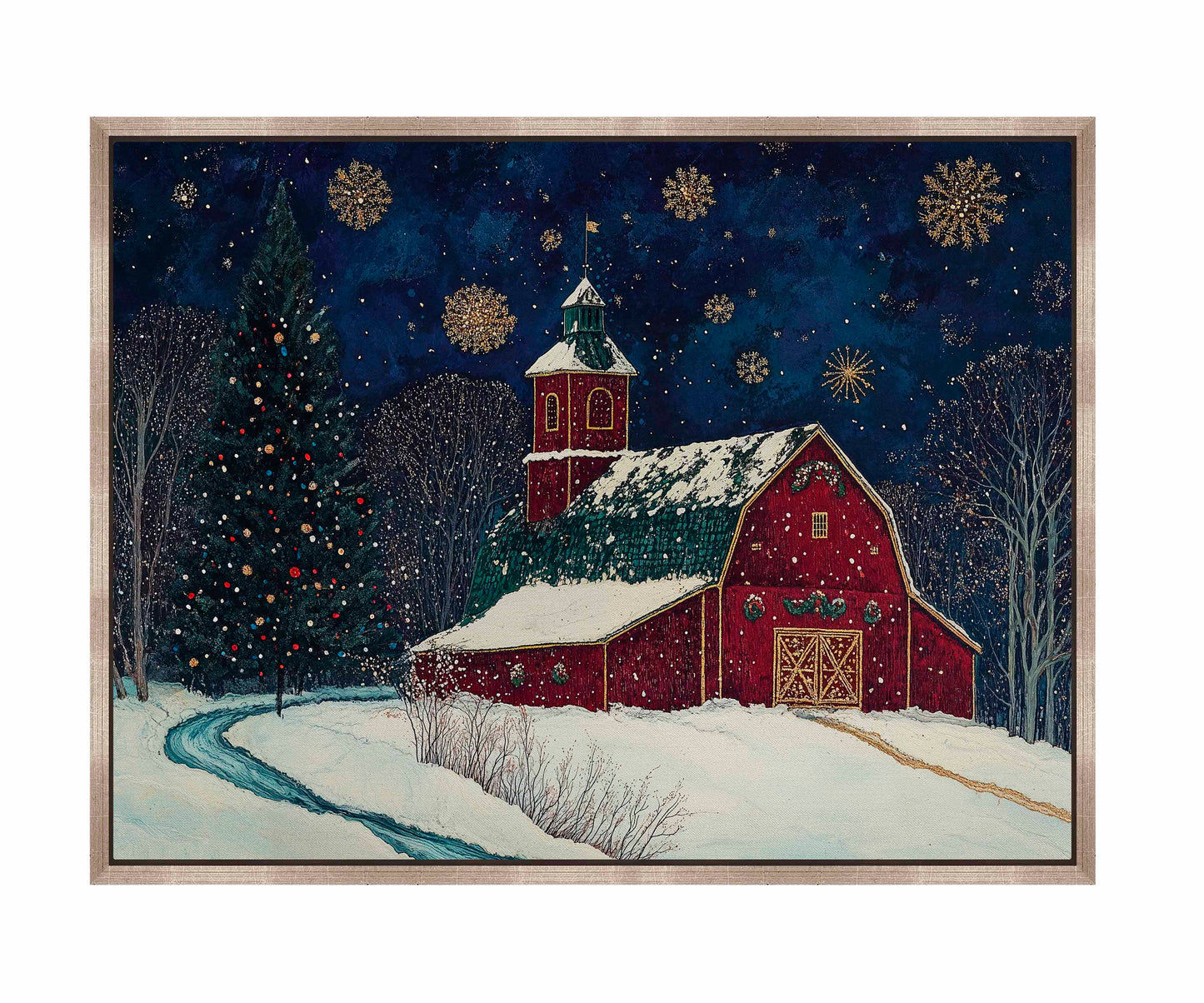 Santa's Western Workshop - Gallery Wrapped Canvas