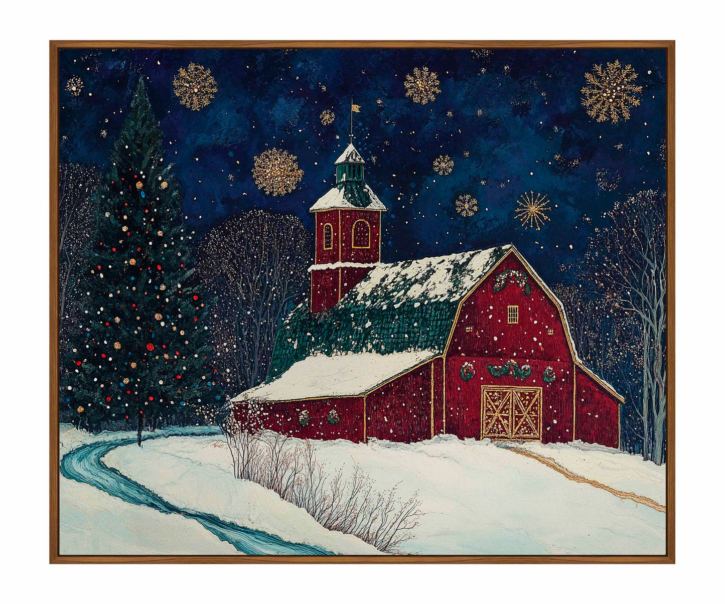 Santa's Western Workshop - Gallery Wrapped Canvas