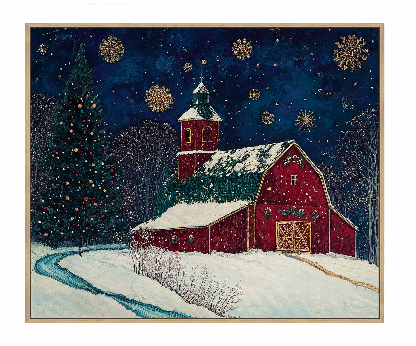 Santa's Western Workshop - Gallery Wrapped Canvas