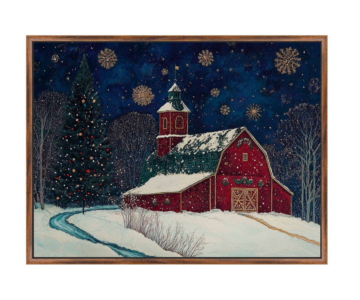 Santa's Western Workshop - Gallery Wrapped Canvas