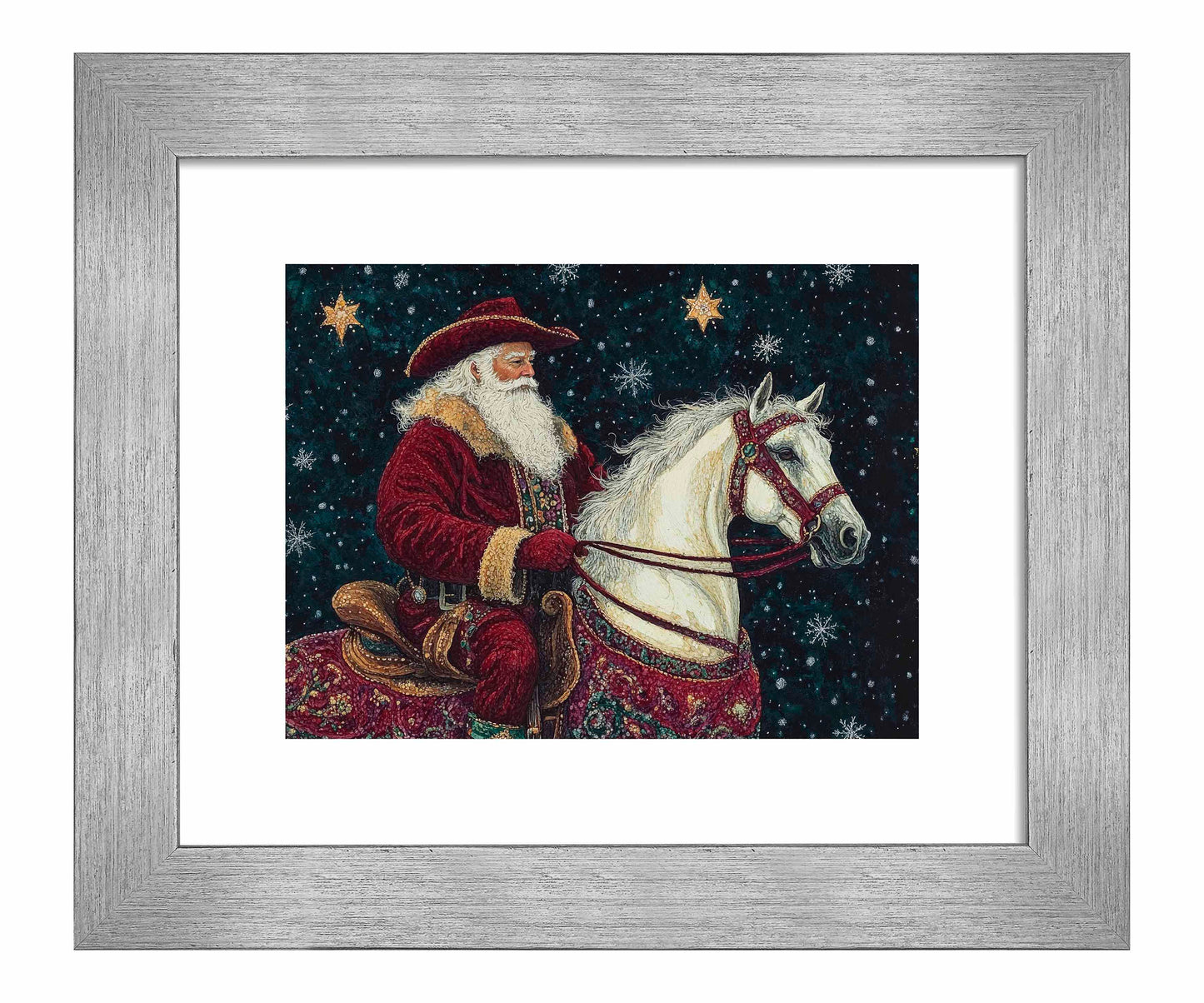 Saddle Up, St. Nick - Art Prints
