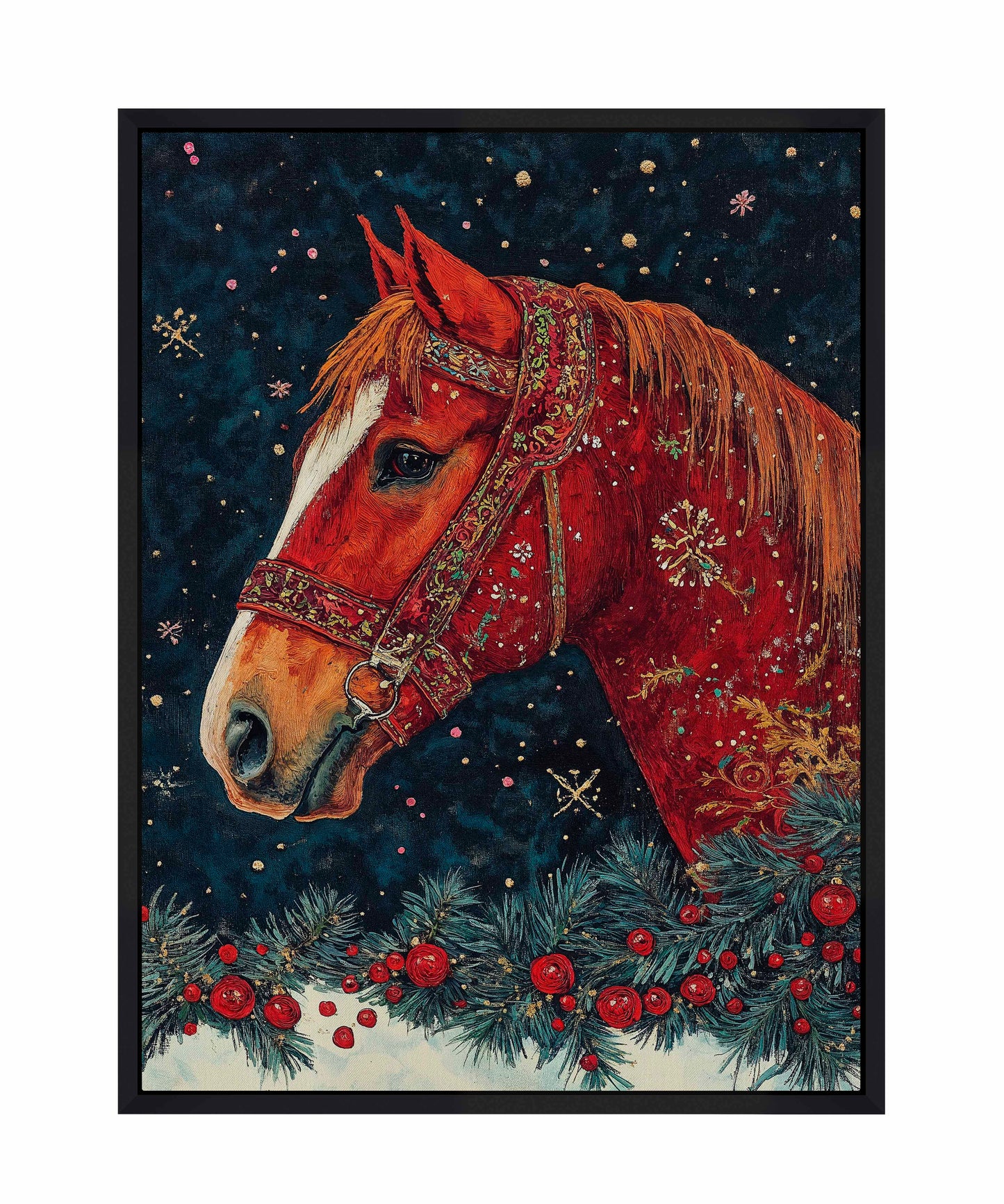 Candycane Canter - Gallery Wrapped Canvas