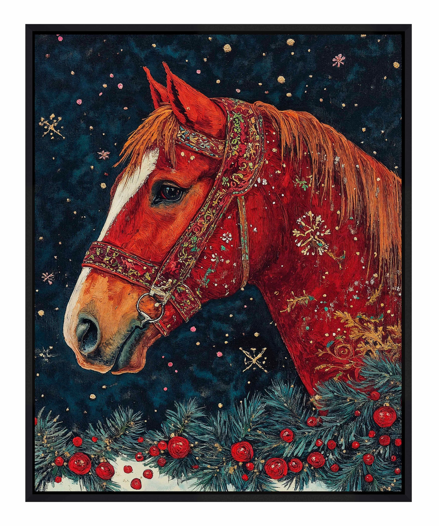 Candycane Canter - Gallery Wrapped Canvas