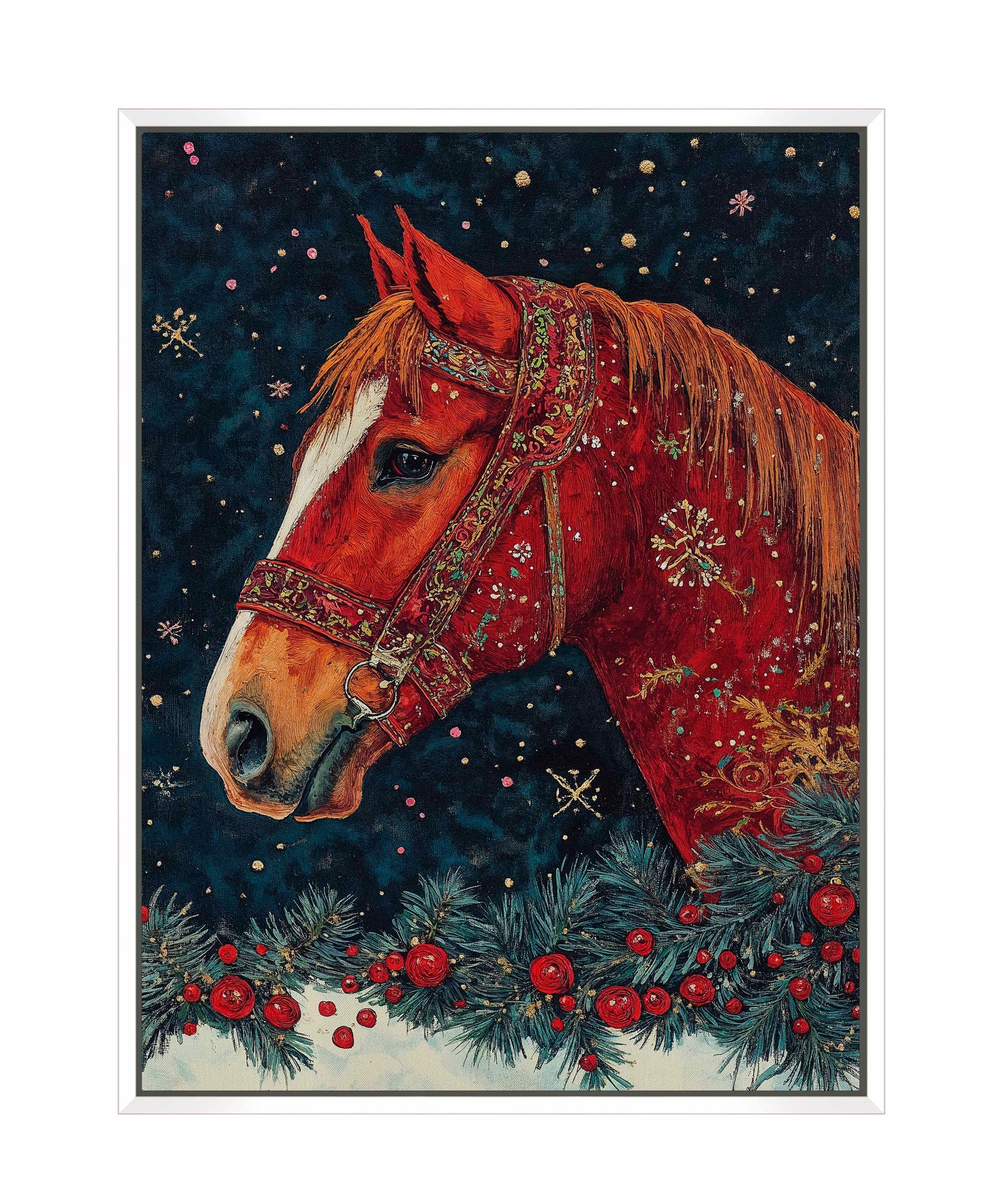 Candycane Canter - Gallery Wrapped Canvas