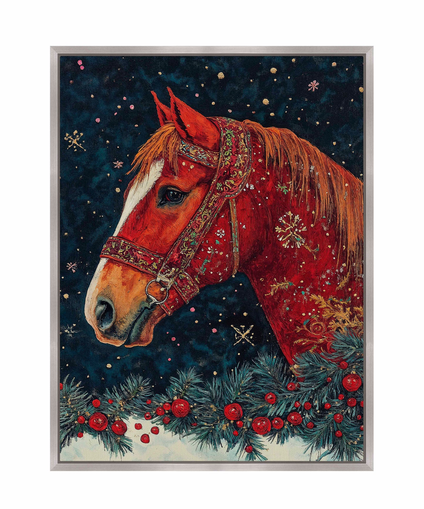 Candycane Canter - Gallery Wrapped Canvas