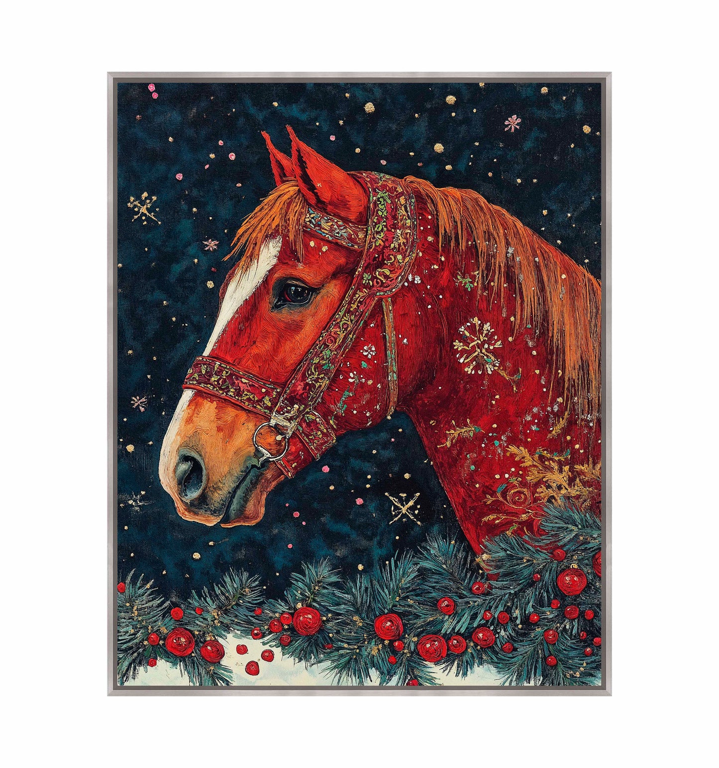 Candycane Canter - Gallery Wrapped Canvas