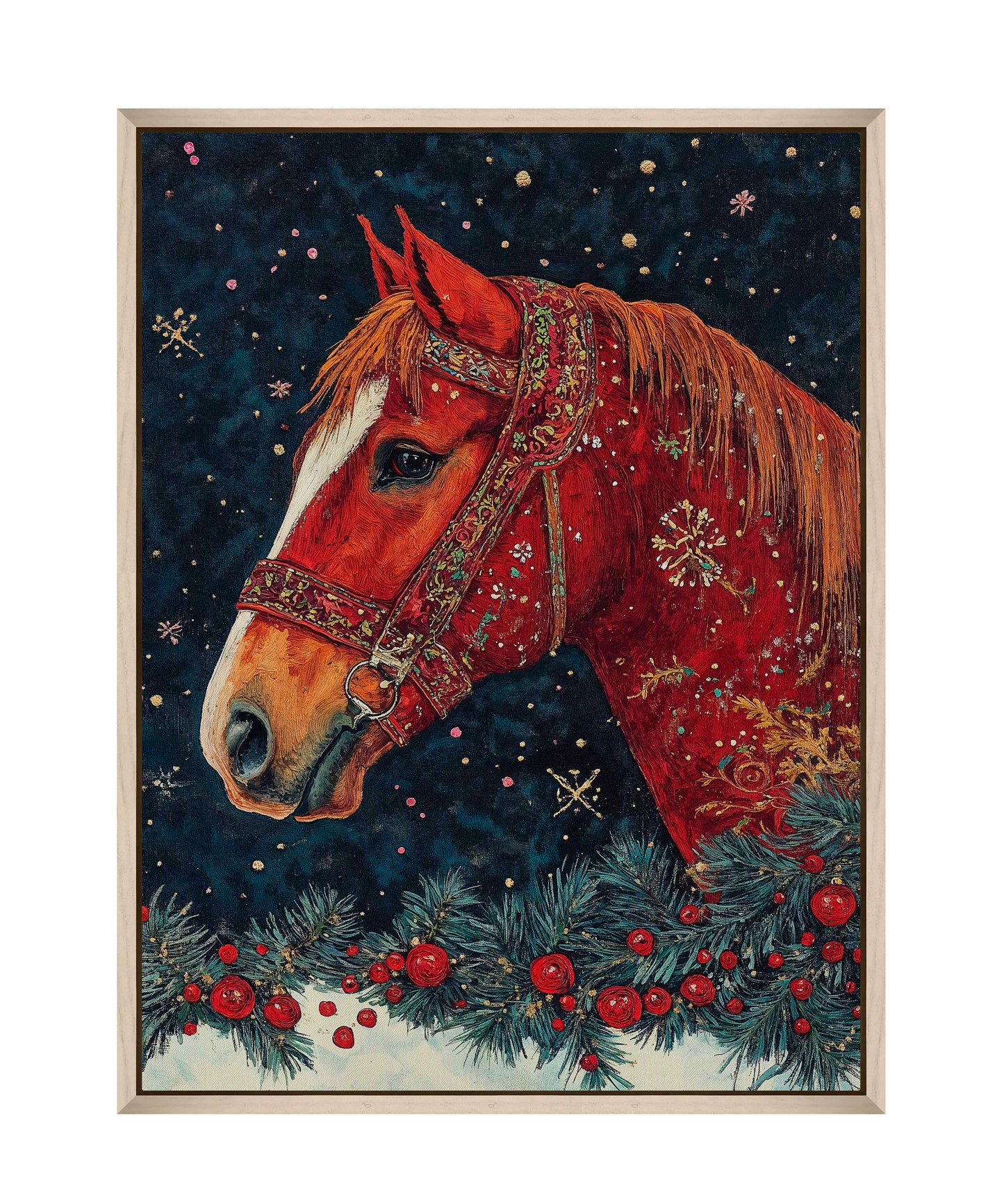 Candycane Canter - Gallery Wrapped Canvas