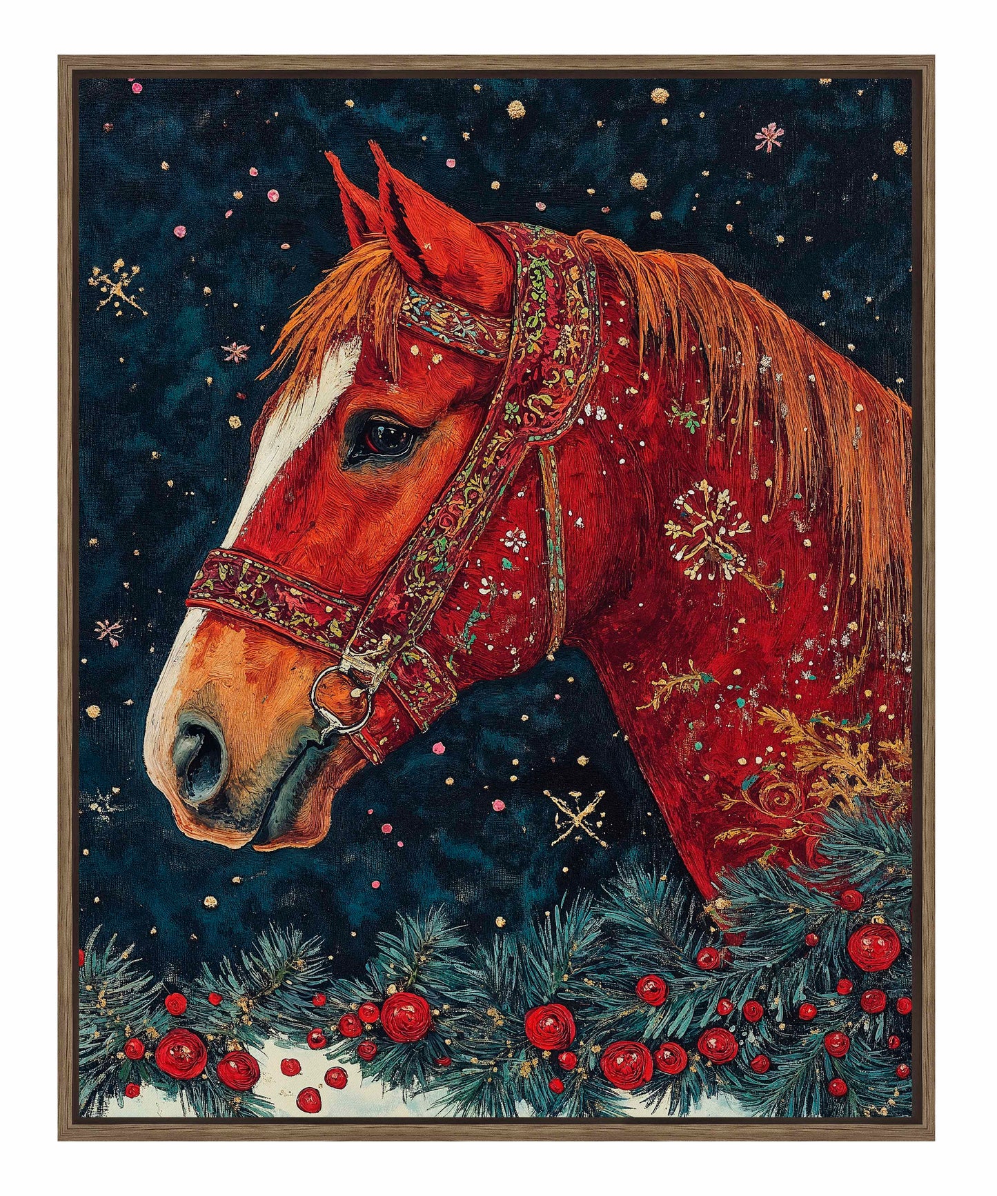 Candycane Canter - Gallery Wrapped Canvas