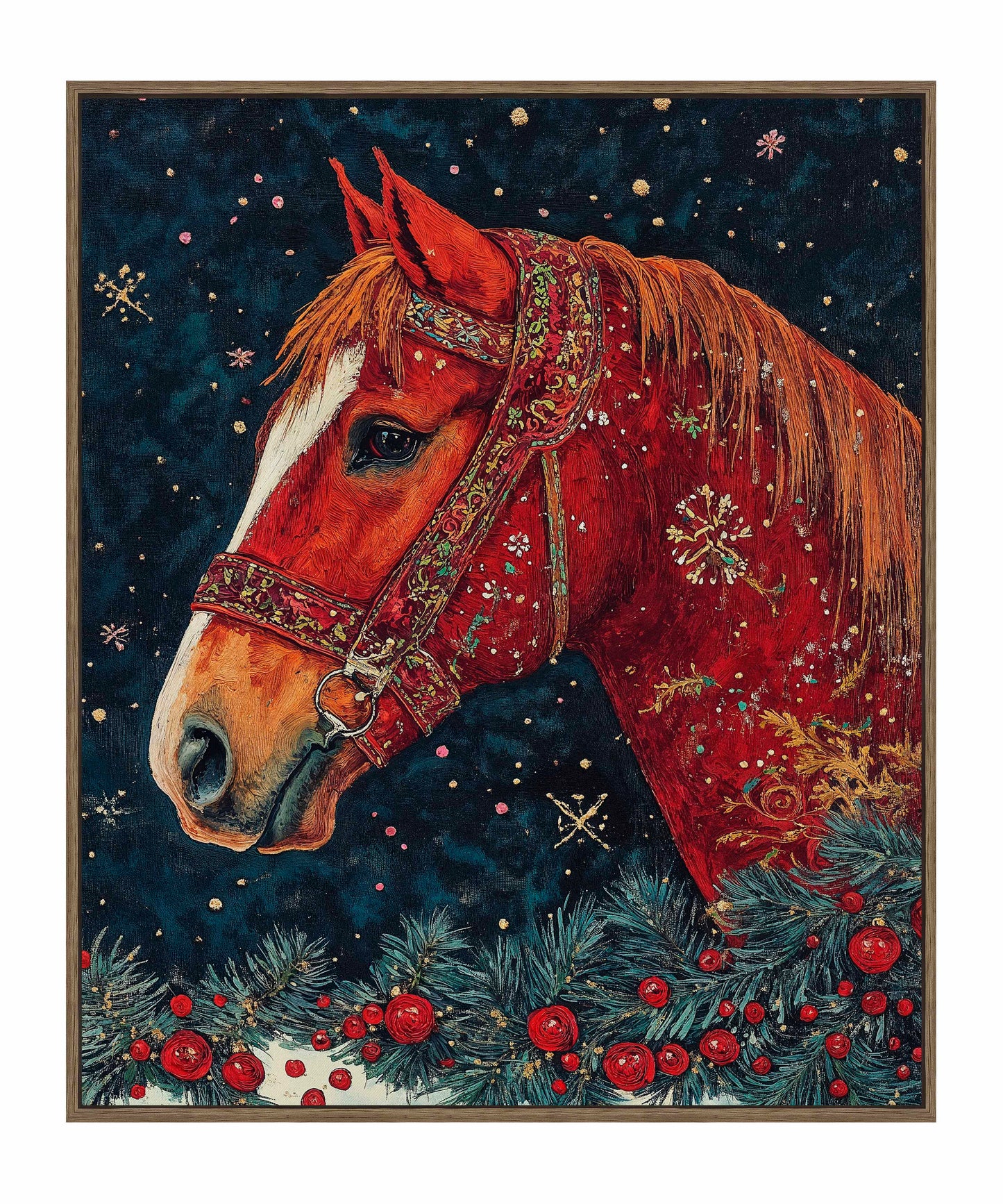 Candycane Canter - Gallery Wrapped Canvas