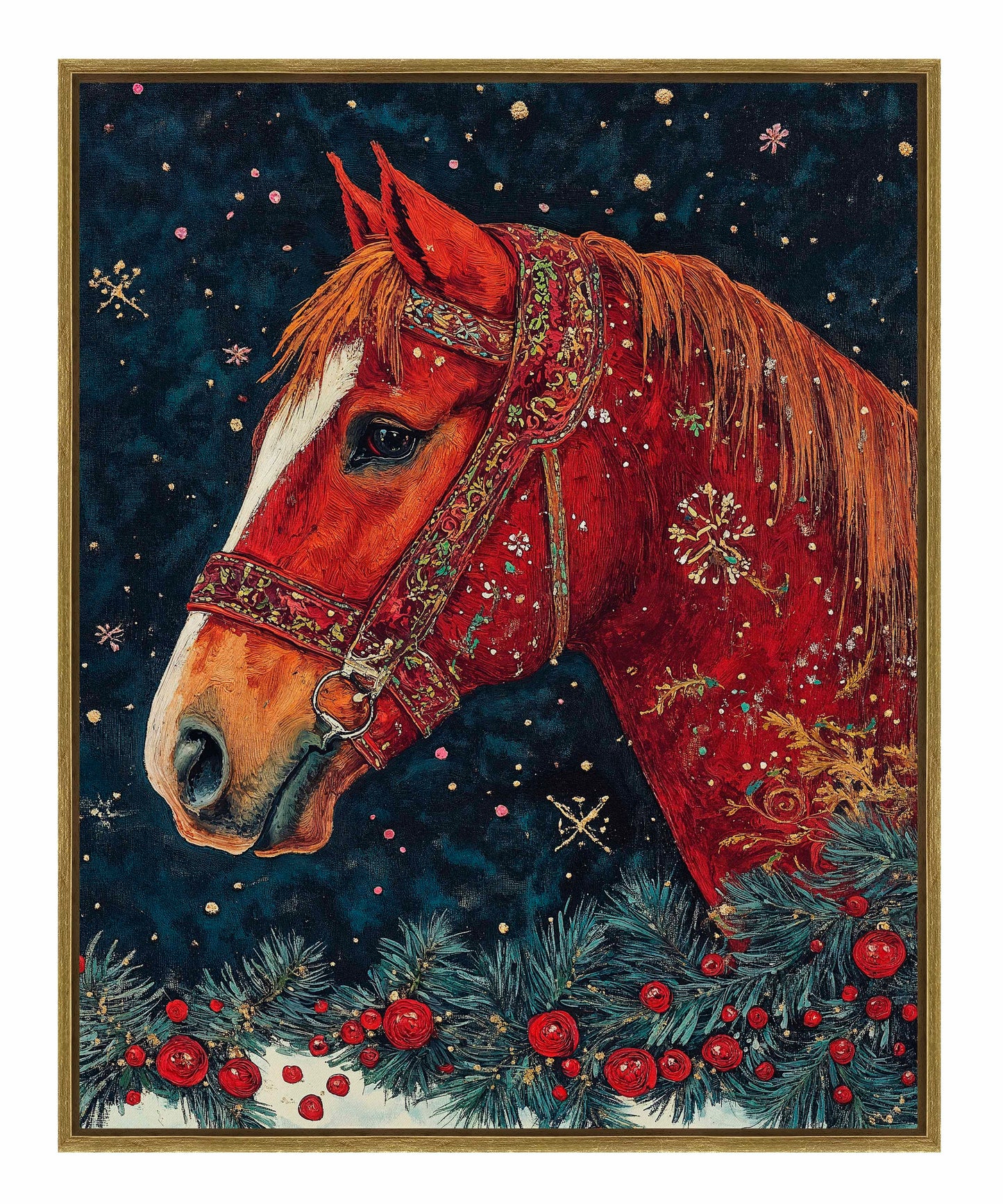 Candycane Canter - Gallery Wrapped Canvas