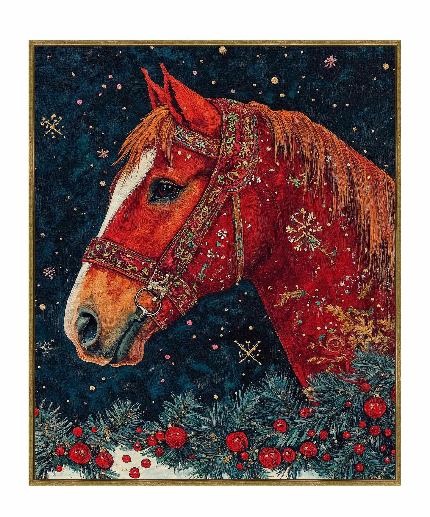 Candycane Canter - Gallery Wrapped Canvas