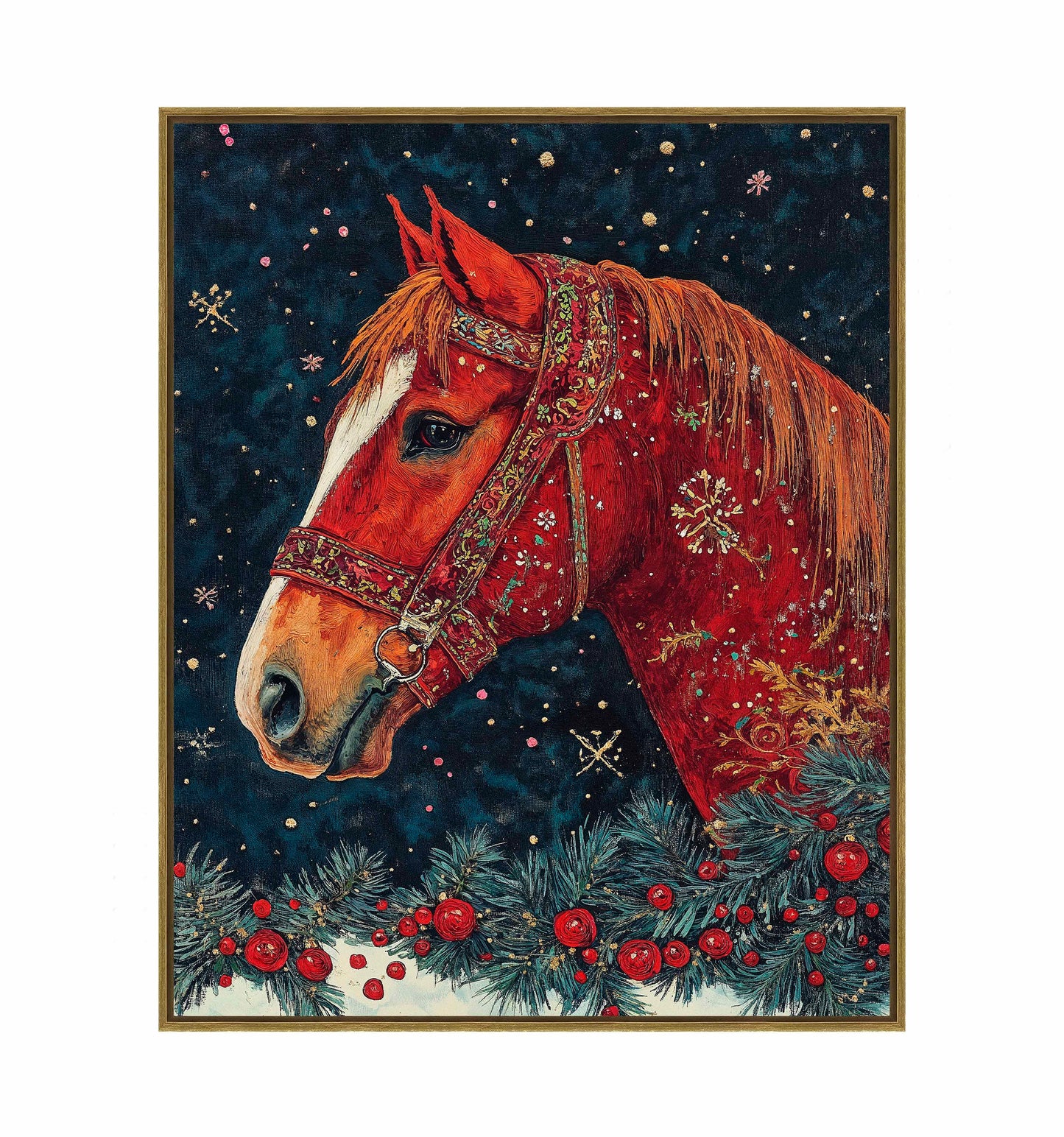 Candycane Canter - Gallery Wrapped Canvas