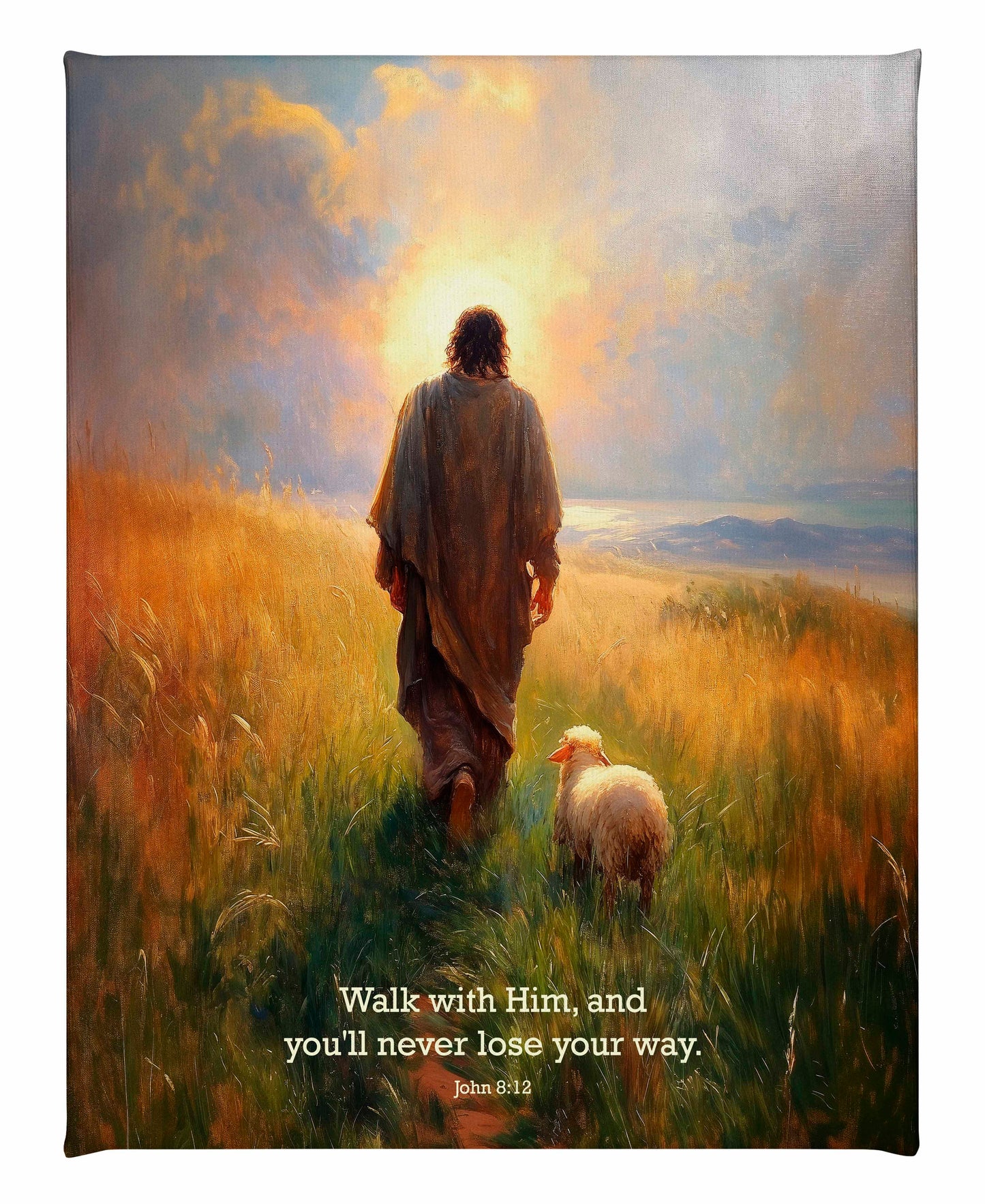 Walk with Him - Gallery Wrapped Canvas
