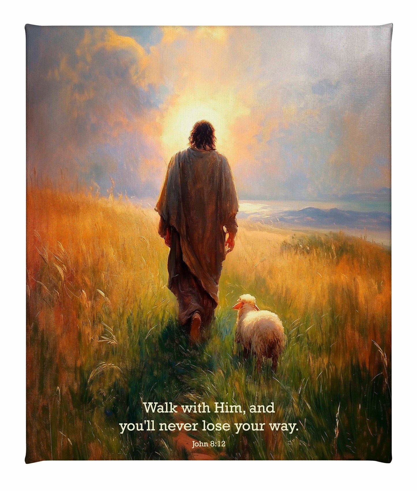 Walk with Him - Gallery Wrapped Canvas
