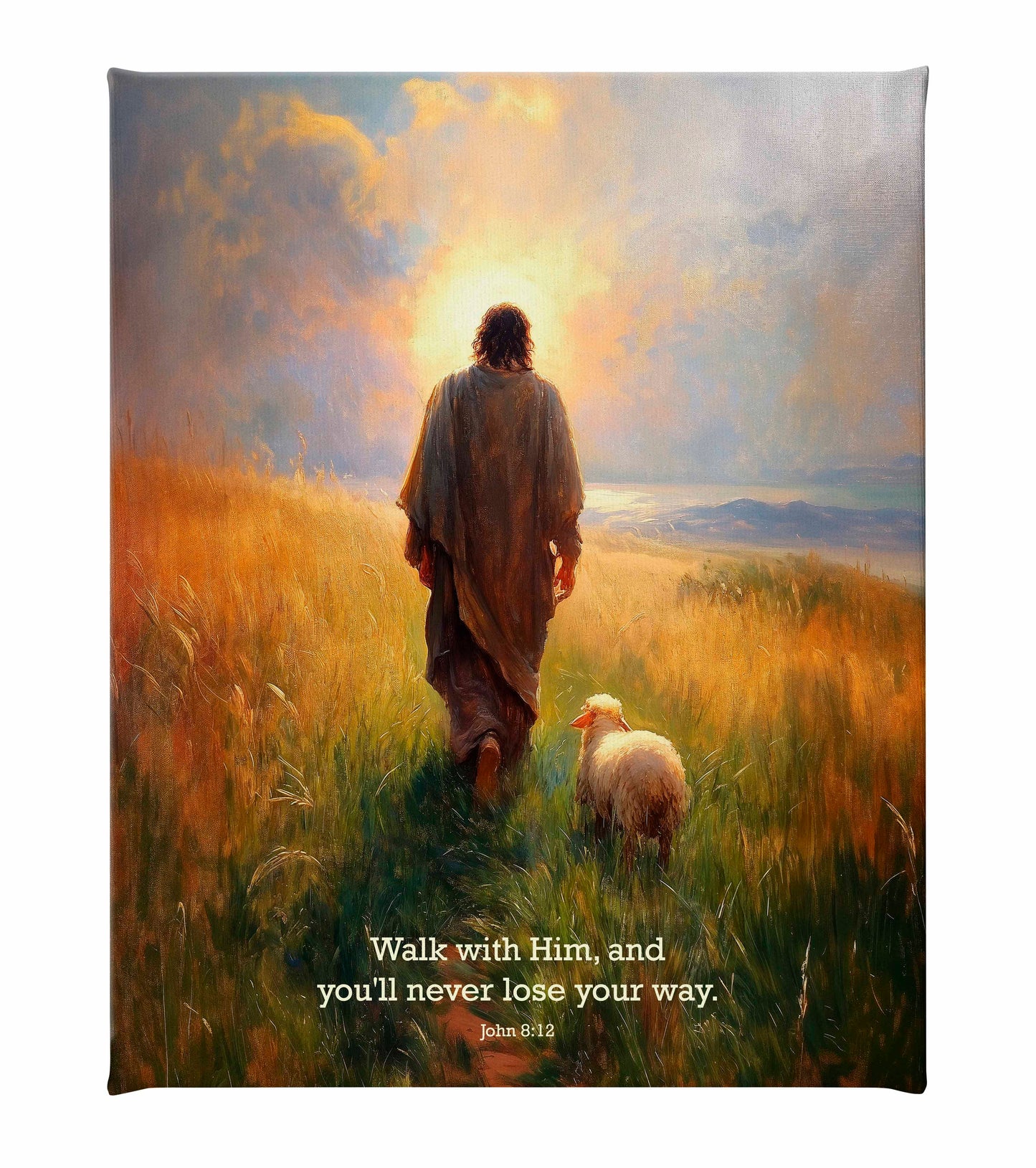 Walk with Him - Gallery Wrapped Canvas