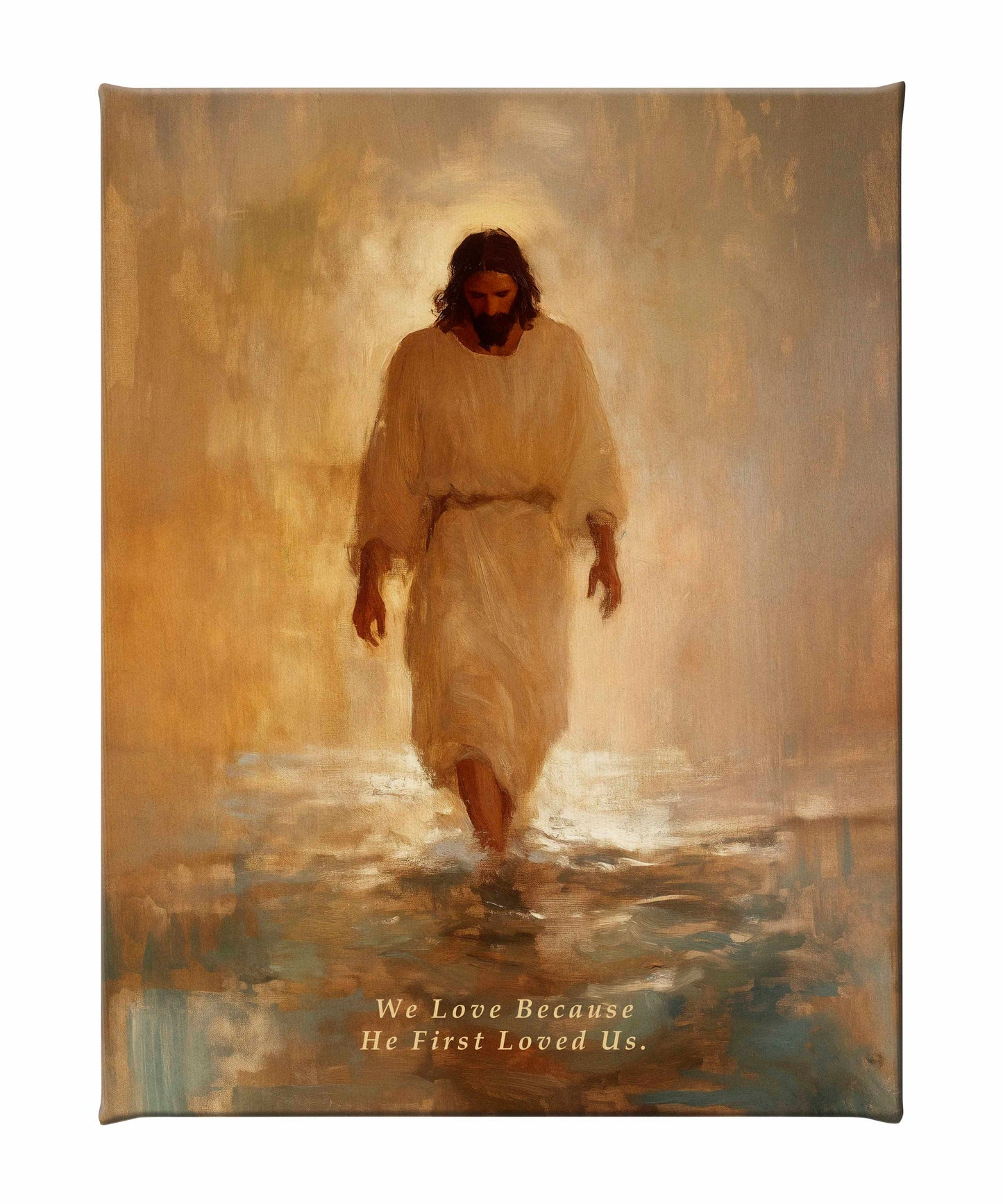 He First Loved US. - Gallery Wrapped Canvas