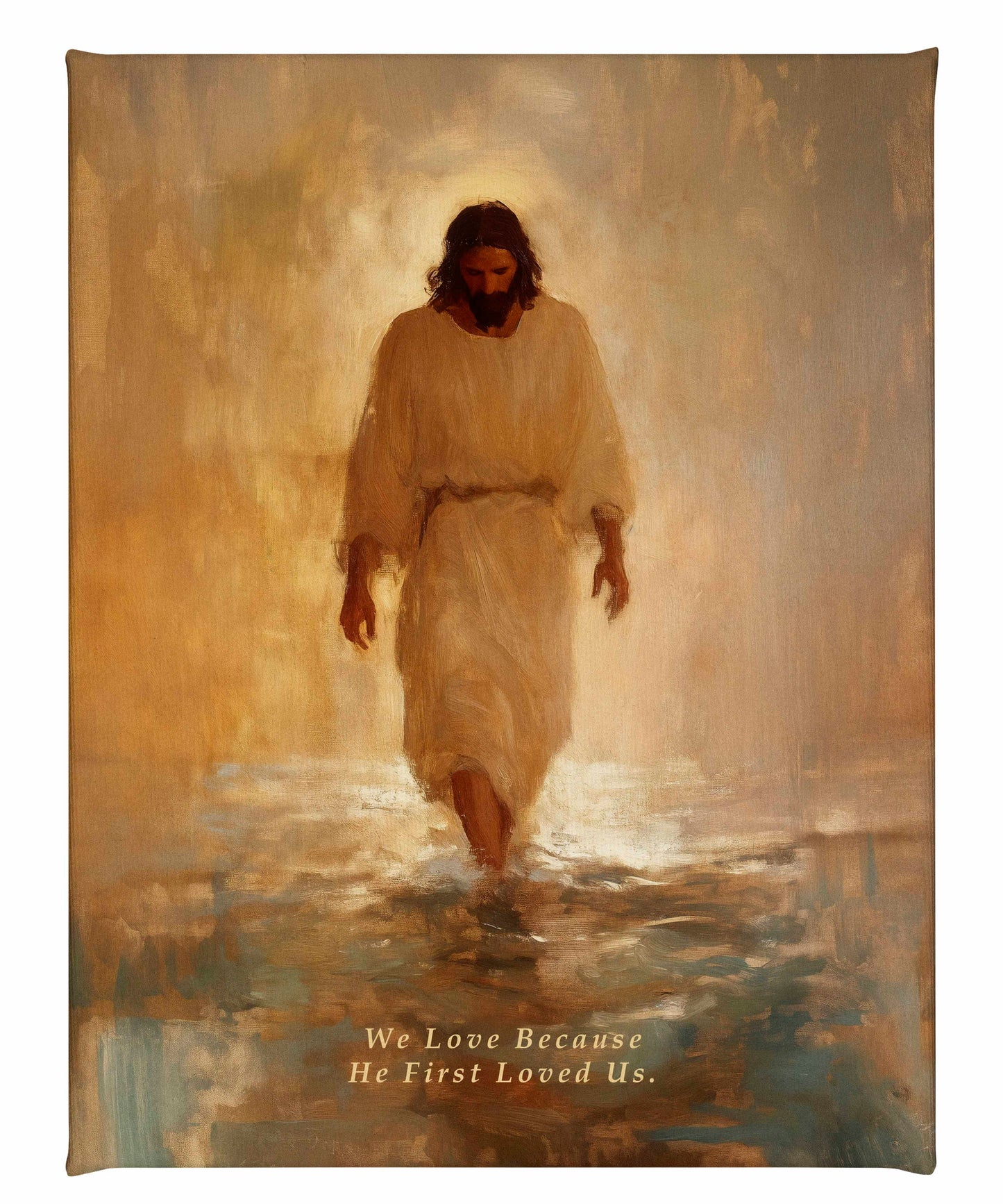He First Loved US. - Gallery Wrapped Canvas