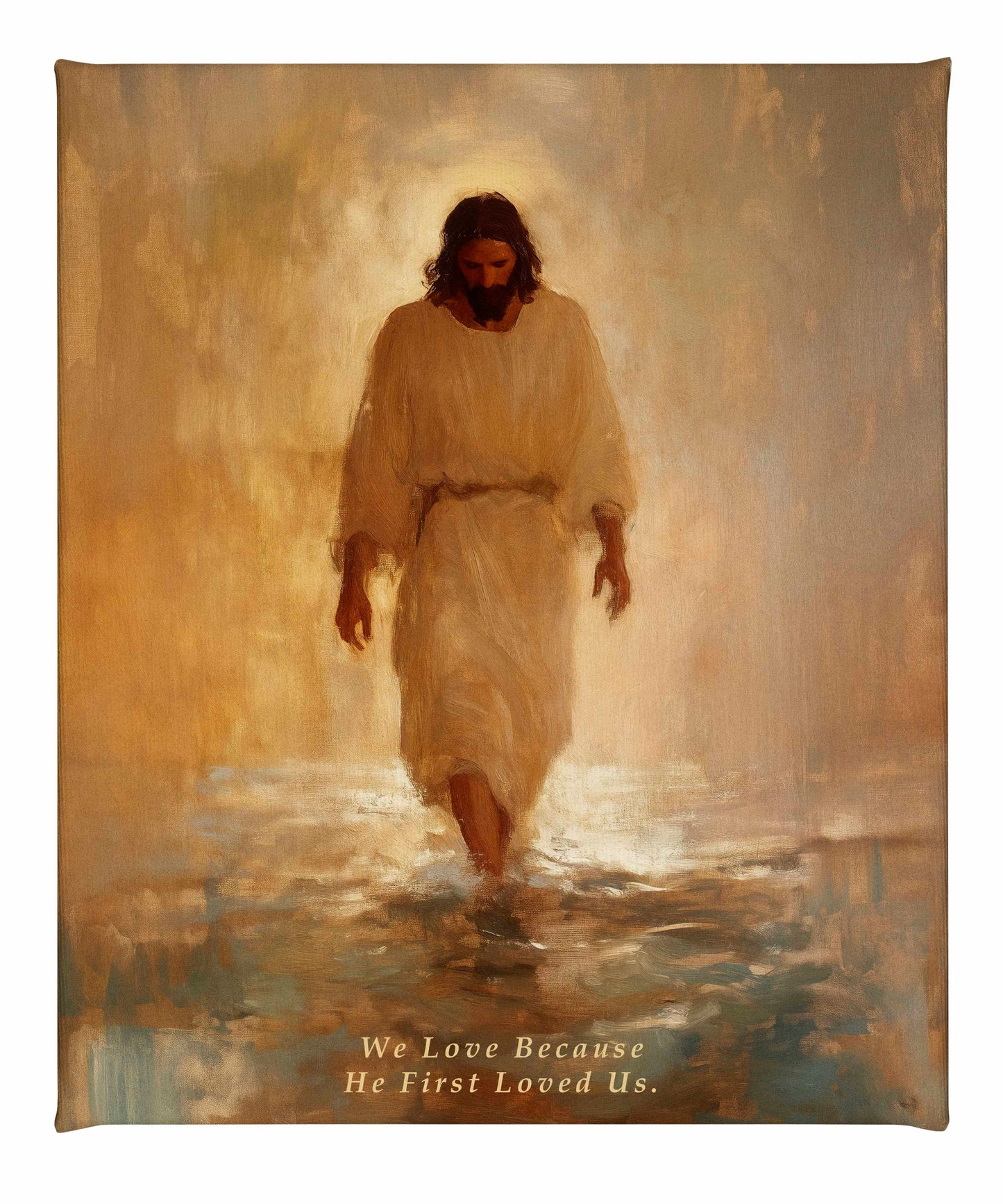 He First Loved US. - Gallery Wrapped Canvas