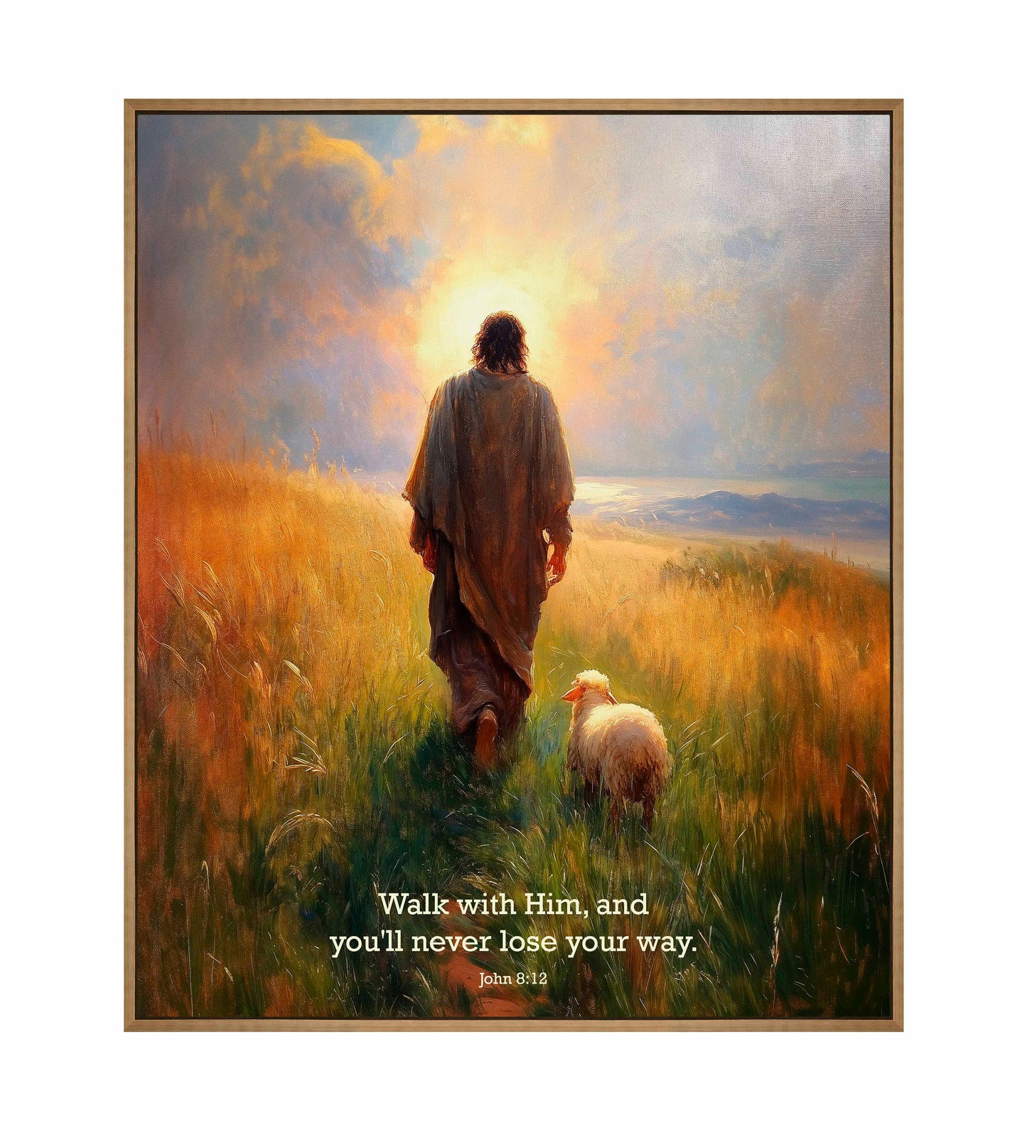 Walk with Him - Gallery Wrapped Canvas