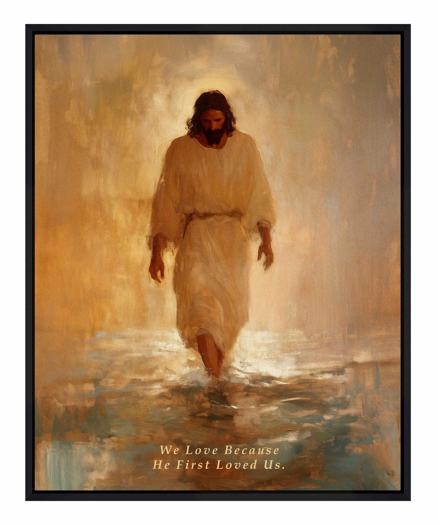 He First Loved US. - Gallery Wrapped Canvas