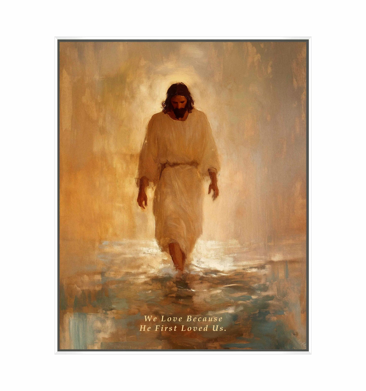 He First Loved US. - Gallery Wrapped Canvas