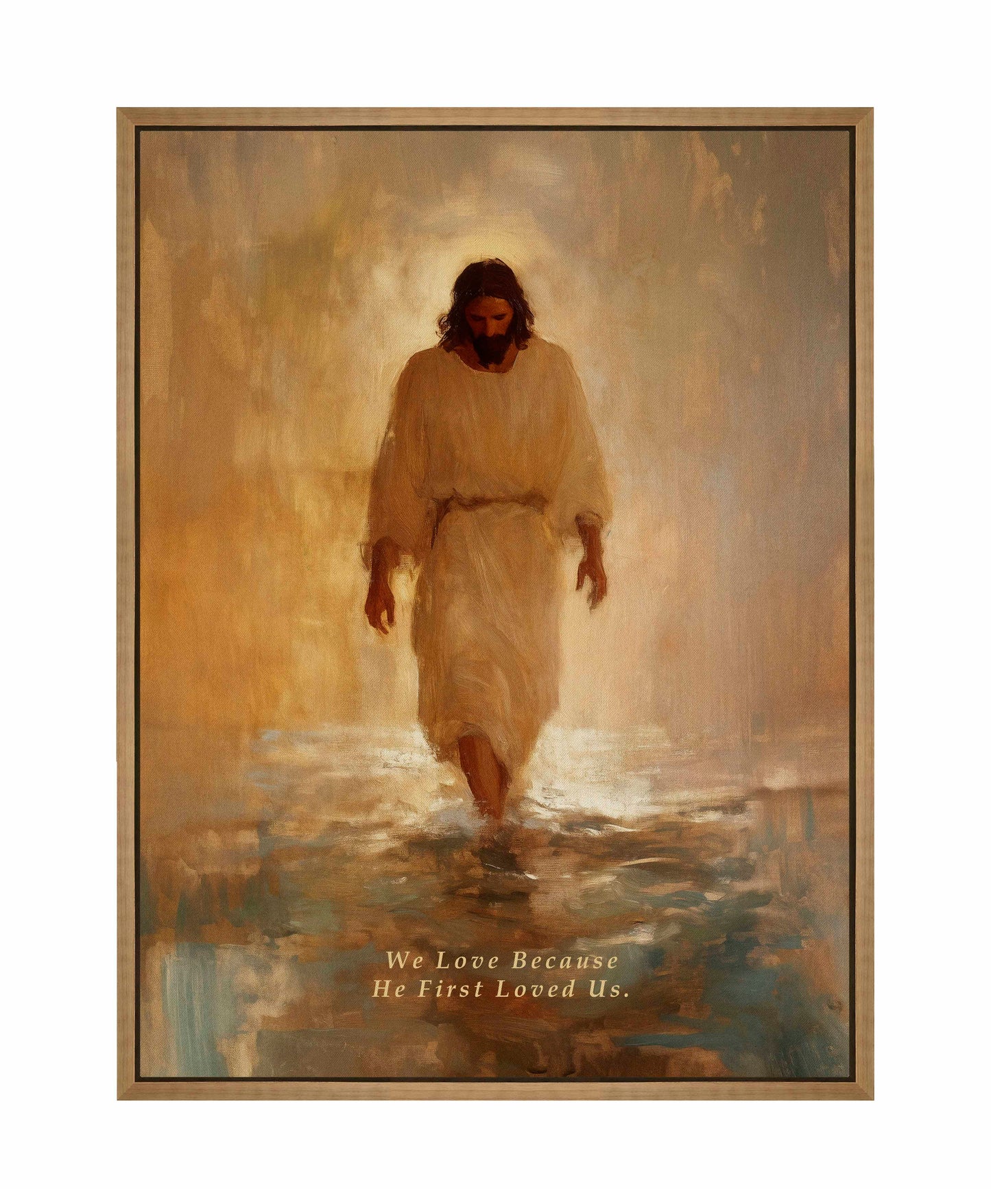 He First Loved US. - Gallery Wrapped Canvas