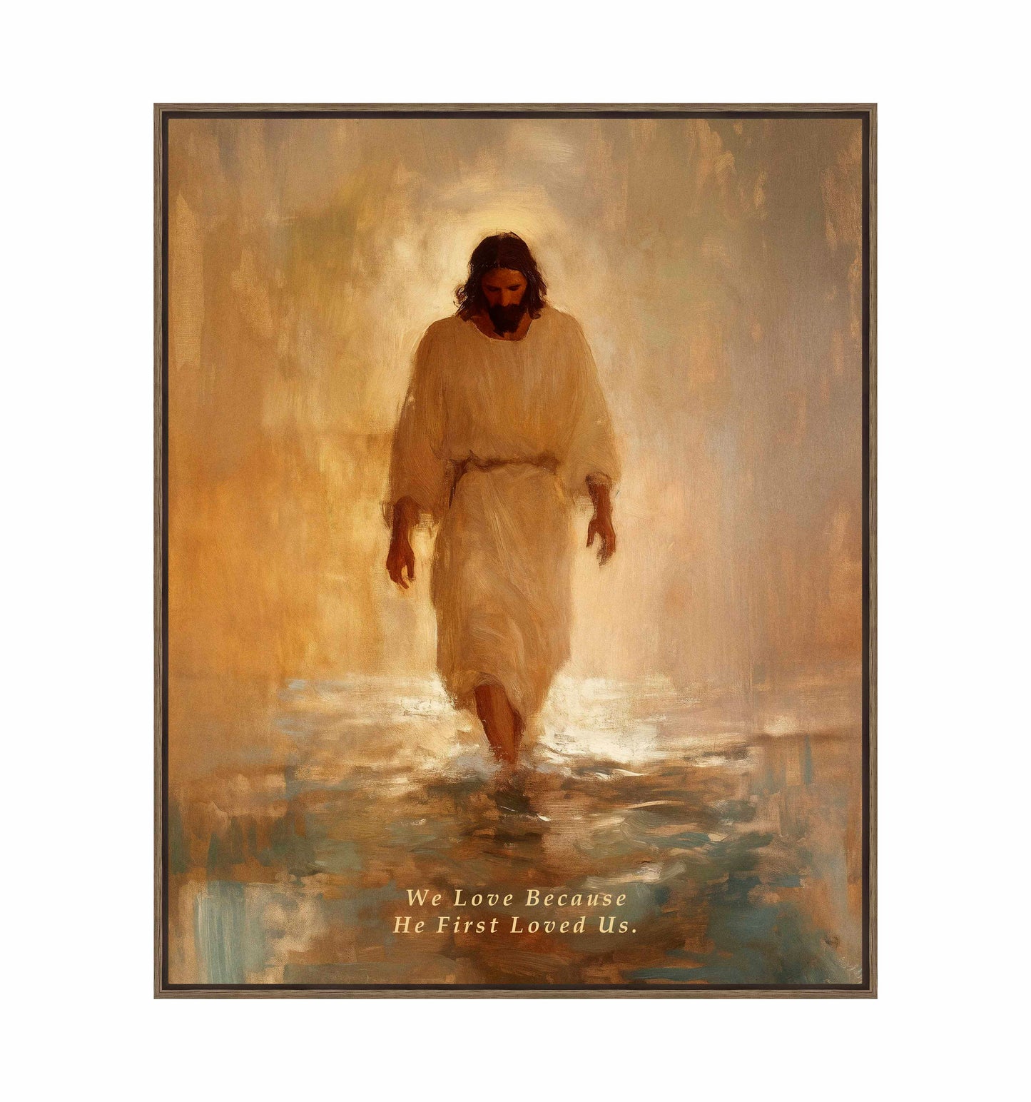 He First Loved US. - Gallery Wrapped Canvas