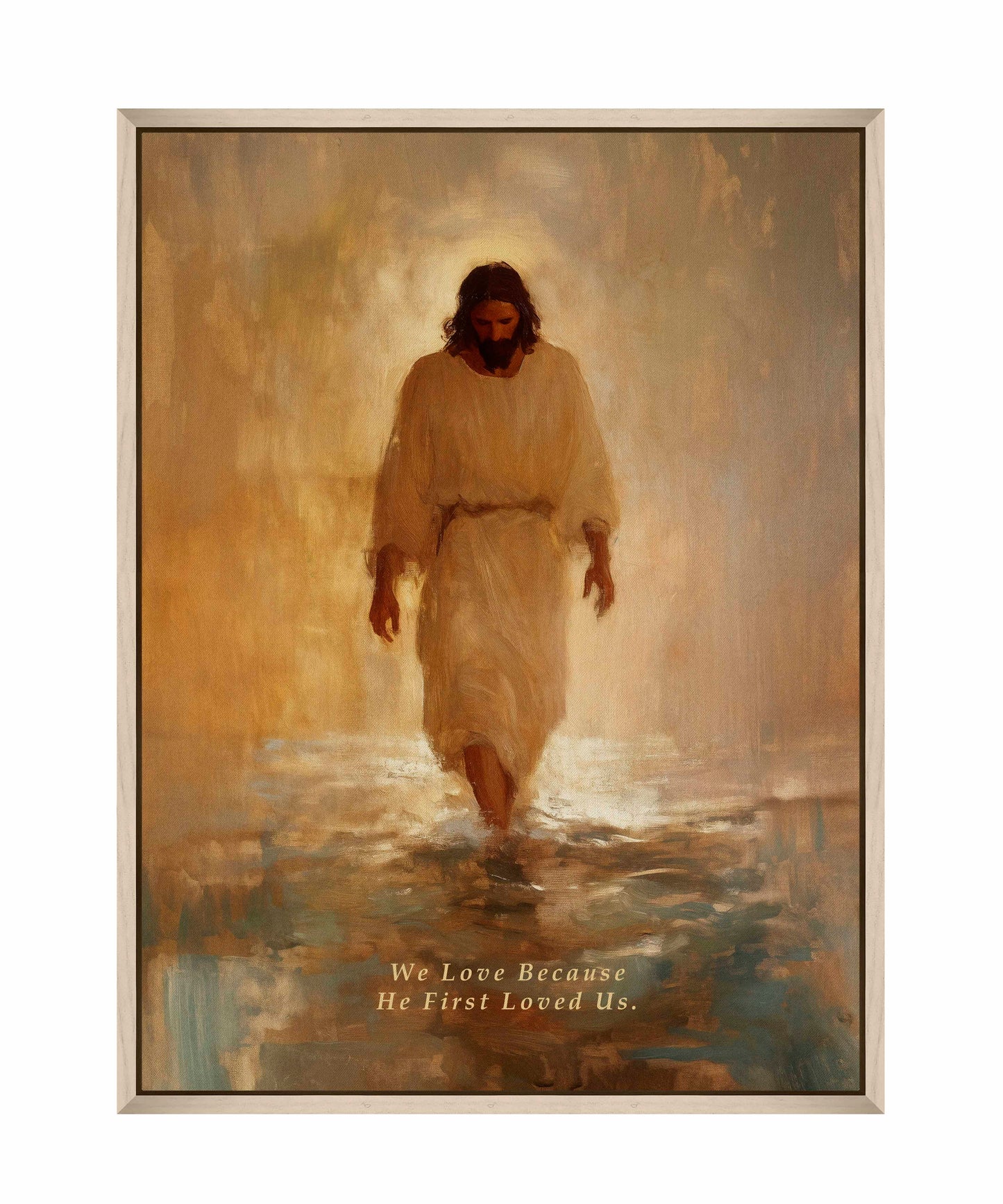 He First Loved US. - Gallery Wrapped Canvas