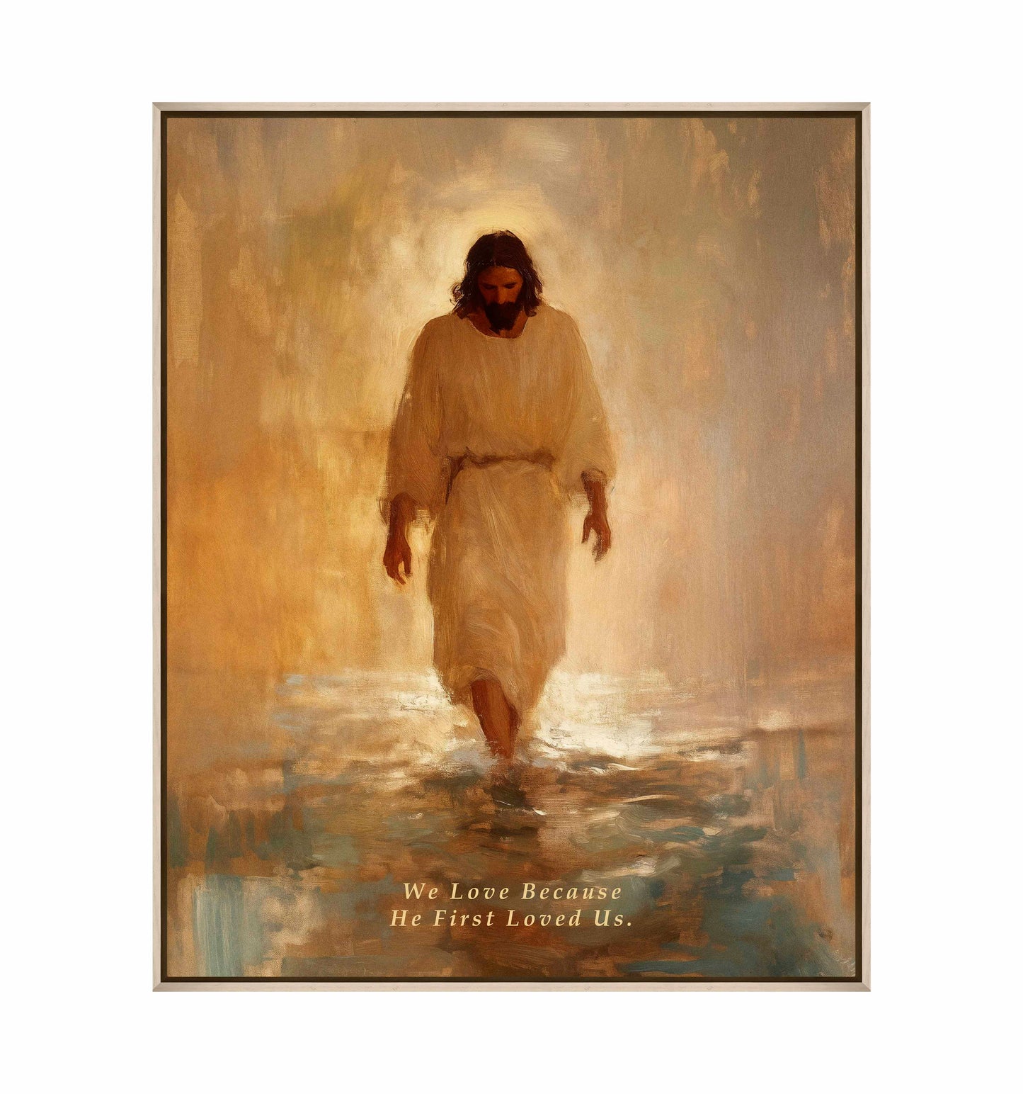 He First Loved US. - Gallery Wrapped Canvas