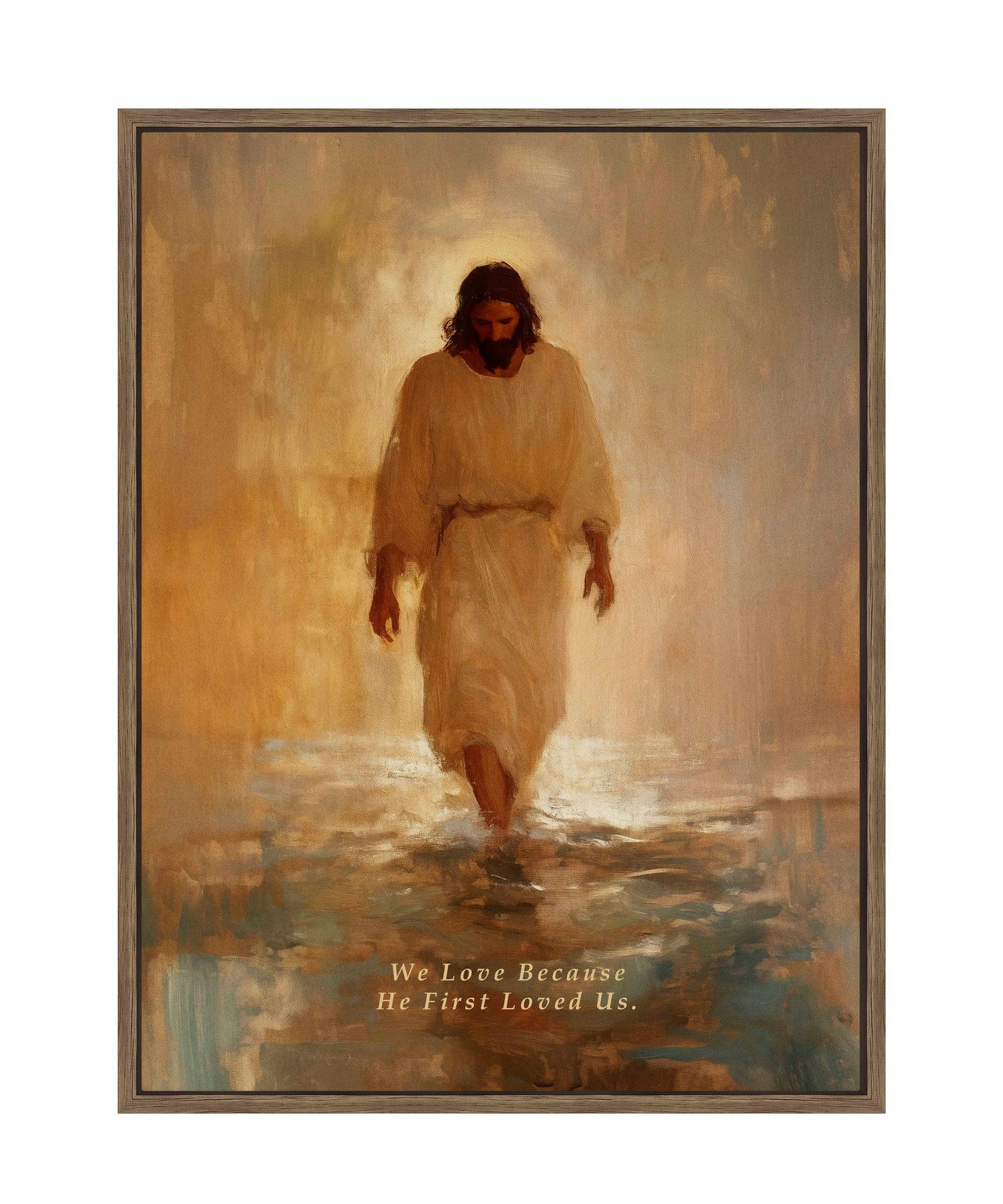 He First Loved US. - Gallery Wrapped Canvas