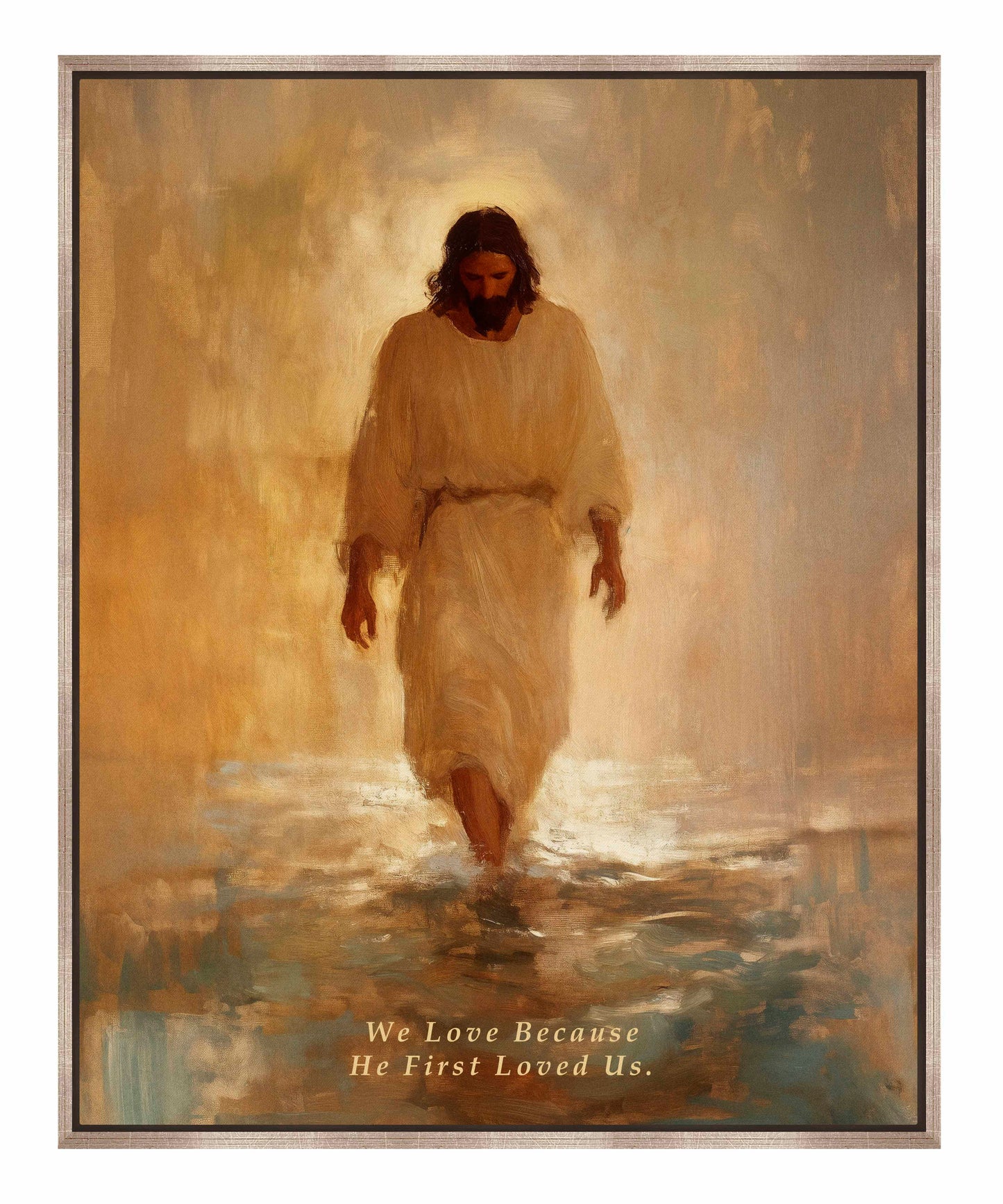 He First Loved US. - Gallery Wrapped Canvas
